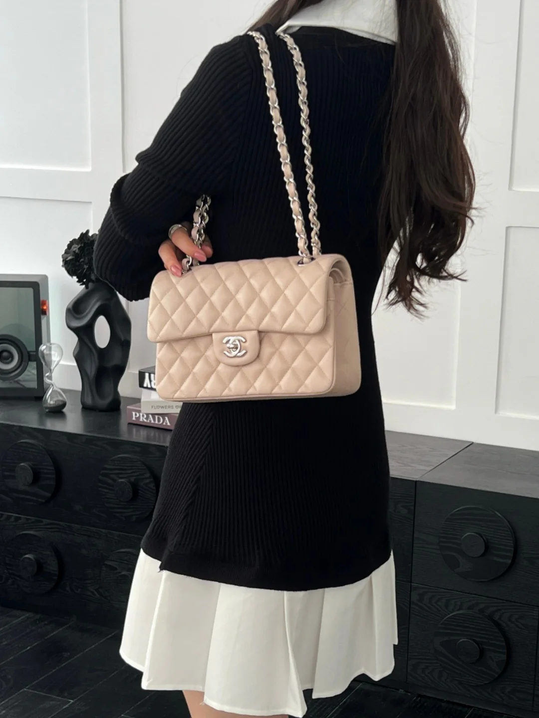 Chan cf23 chain shoulder bag