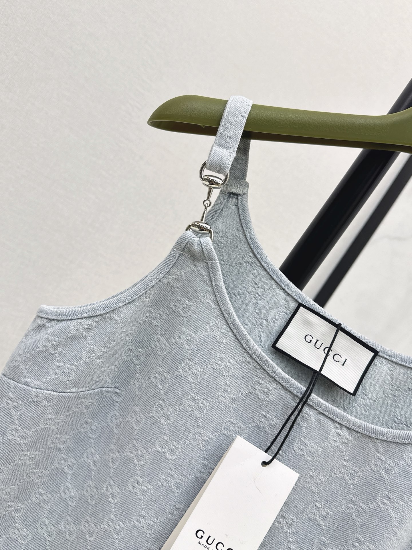 Guc 26ss jacquard denim camisole