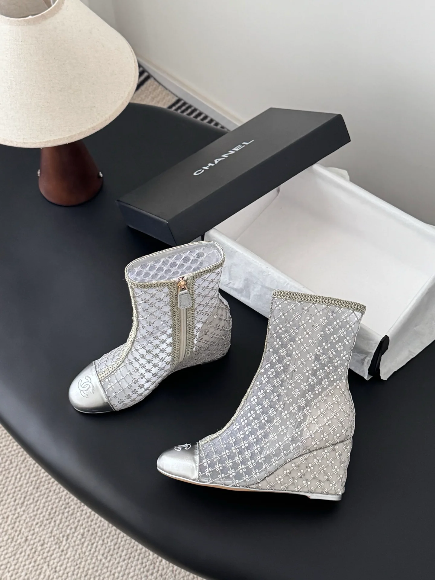 Chan 26ss wedge boots