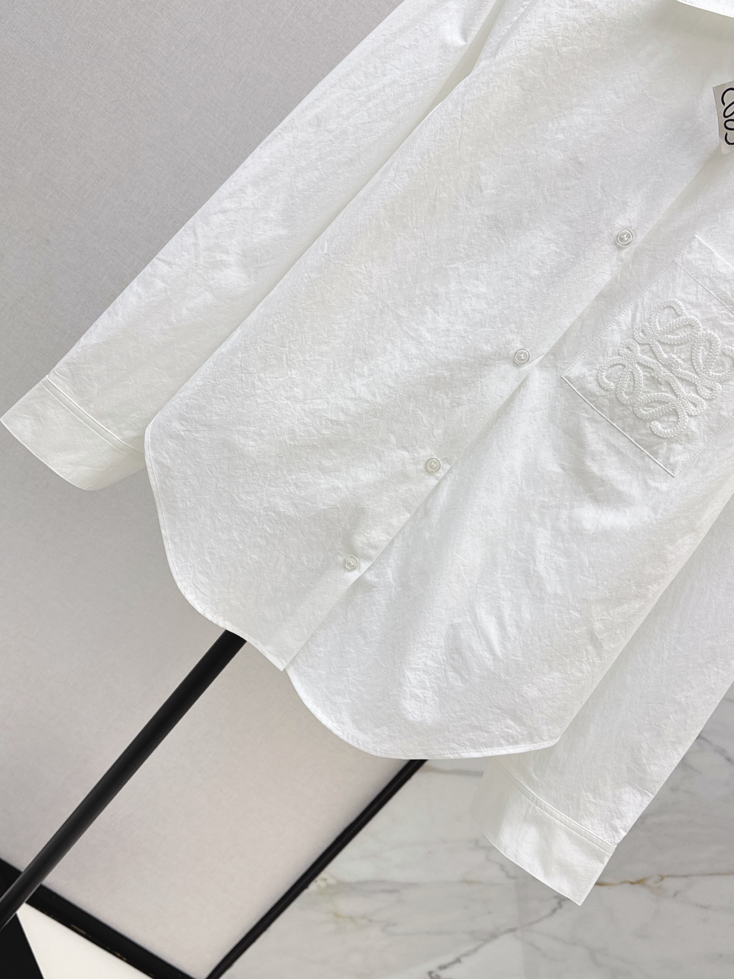 Loe 26ss asymmetrical shirt