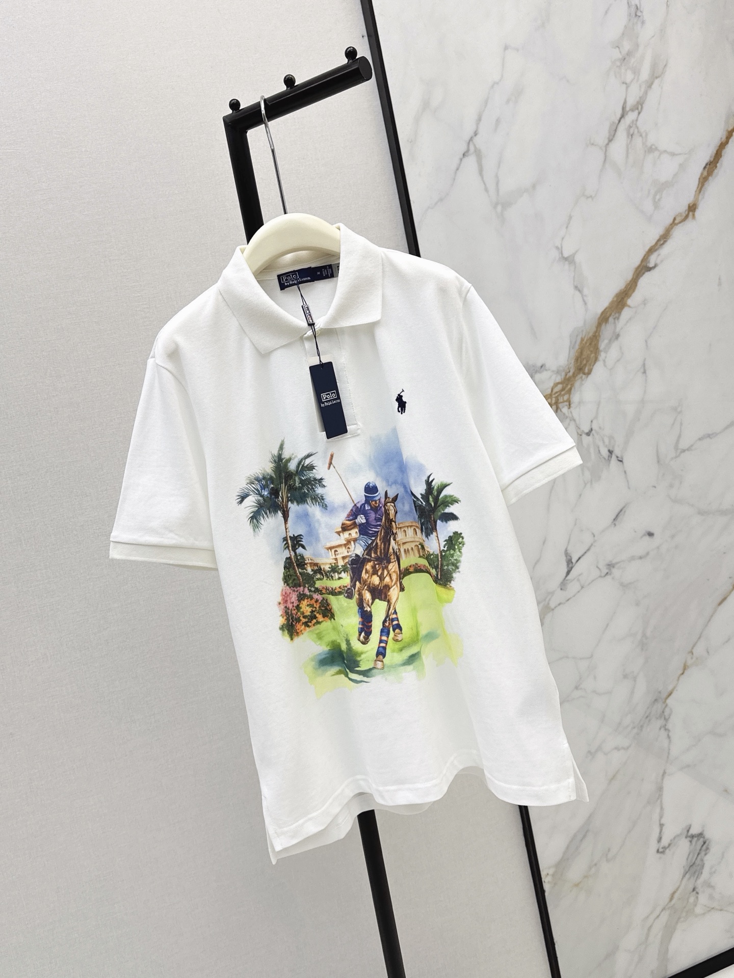 Ralp 26ss print polo shirt