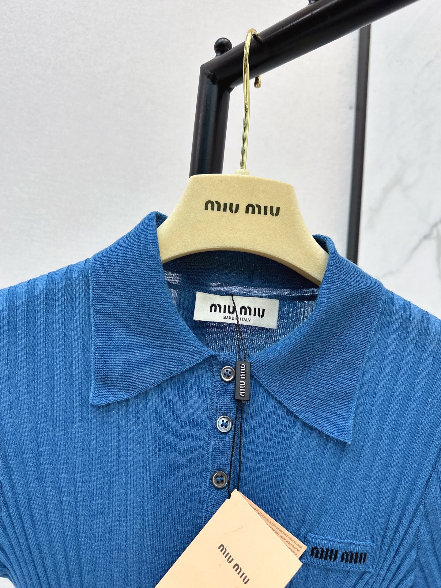 Miu 26ss polo knitwear