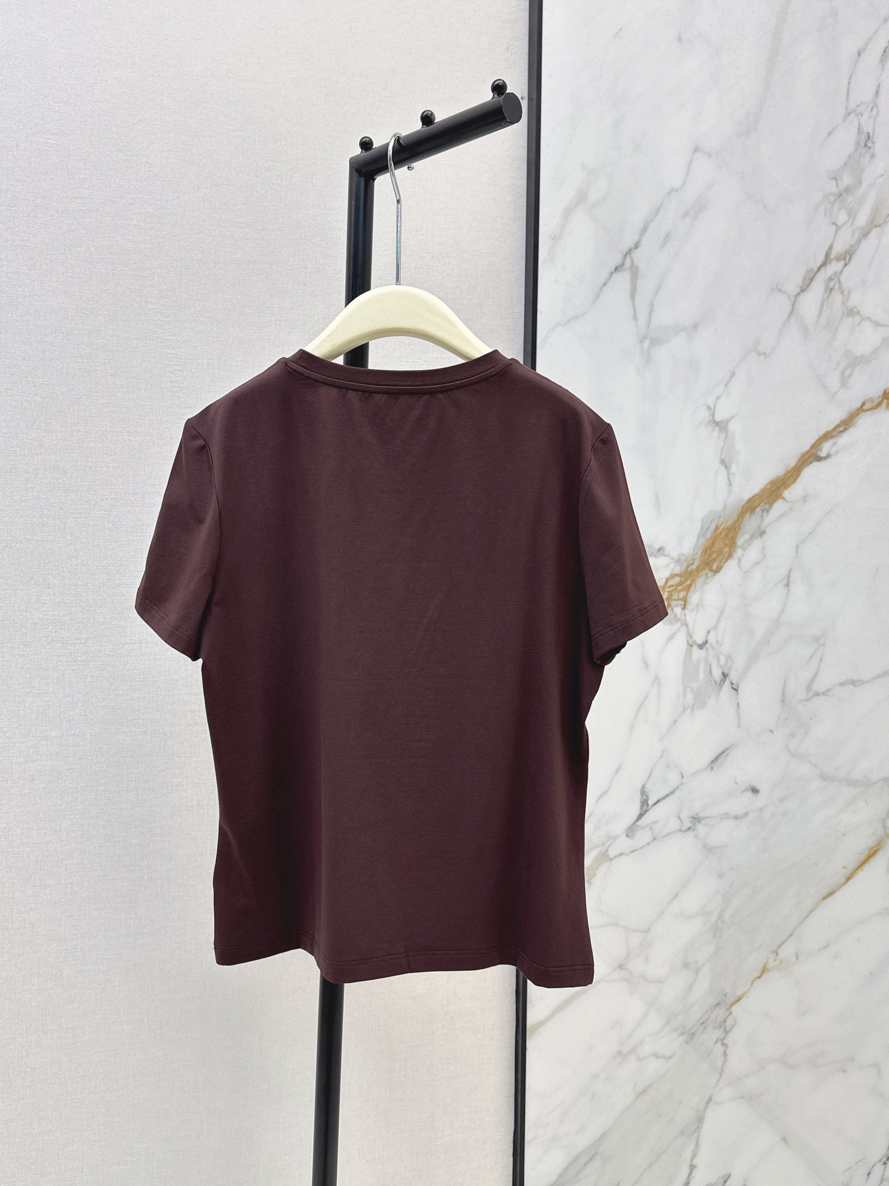 Chan 26ss beading print t-shirt