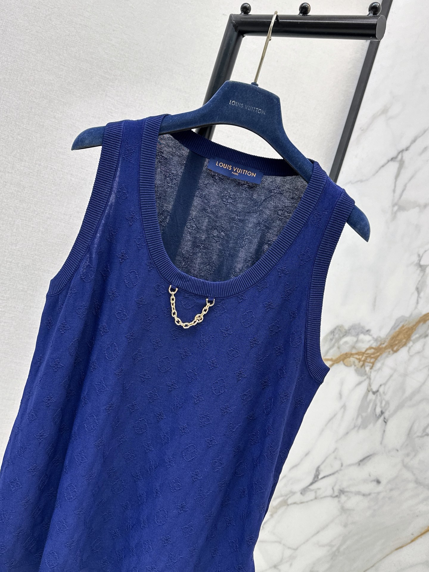 Loui 26ss jacquard knit vest