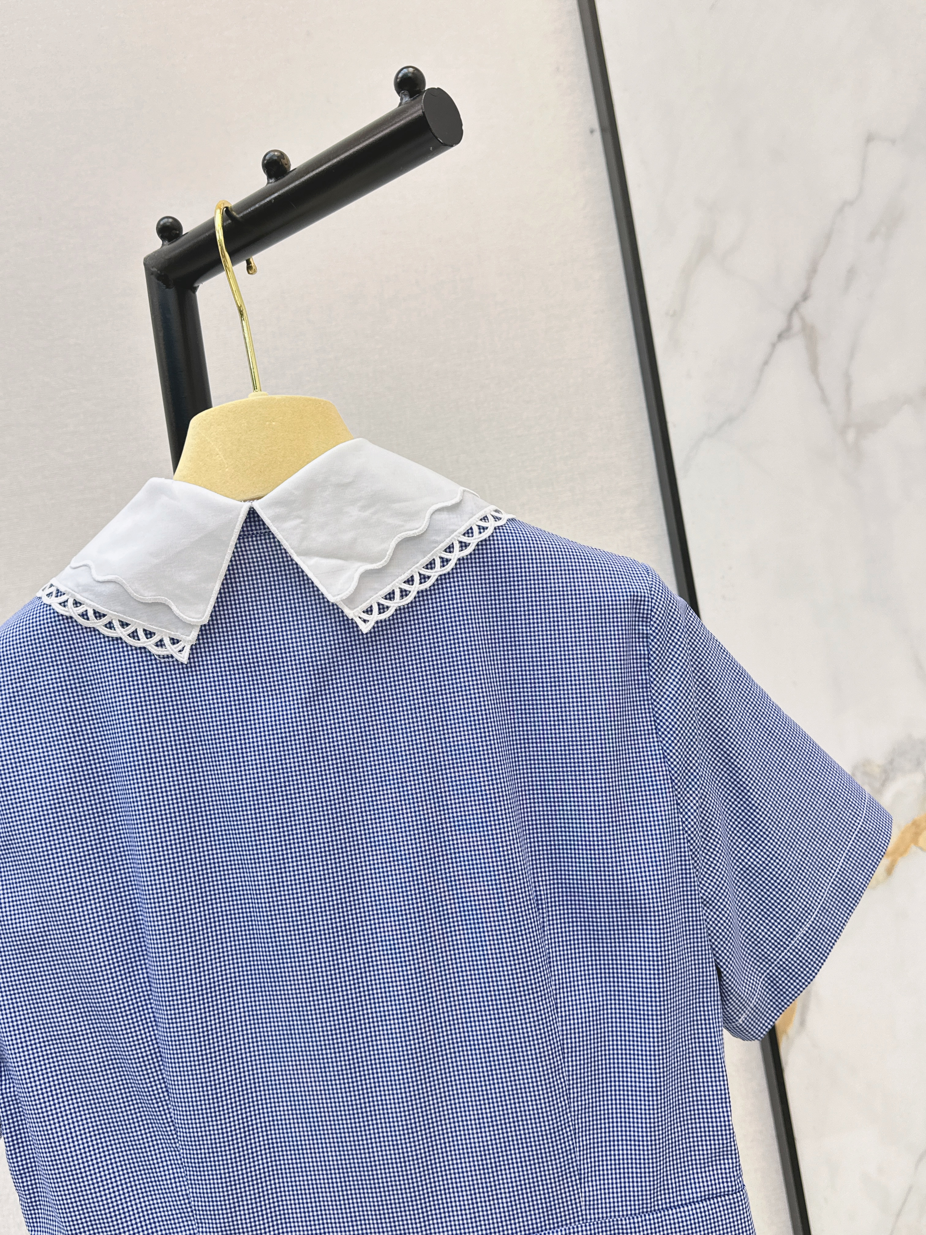 Miu 26ss peter pan collar dress