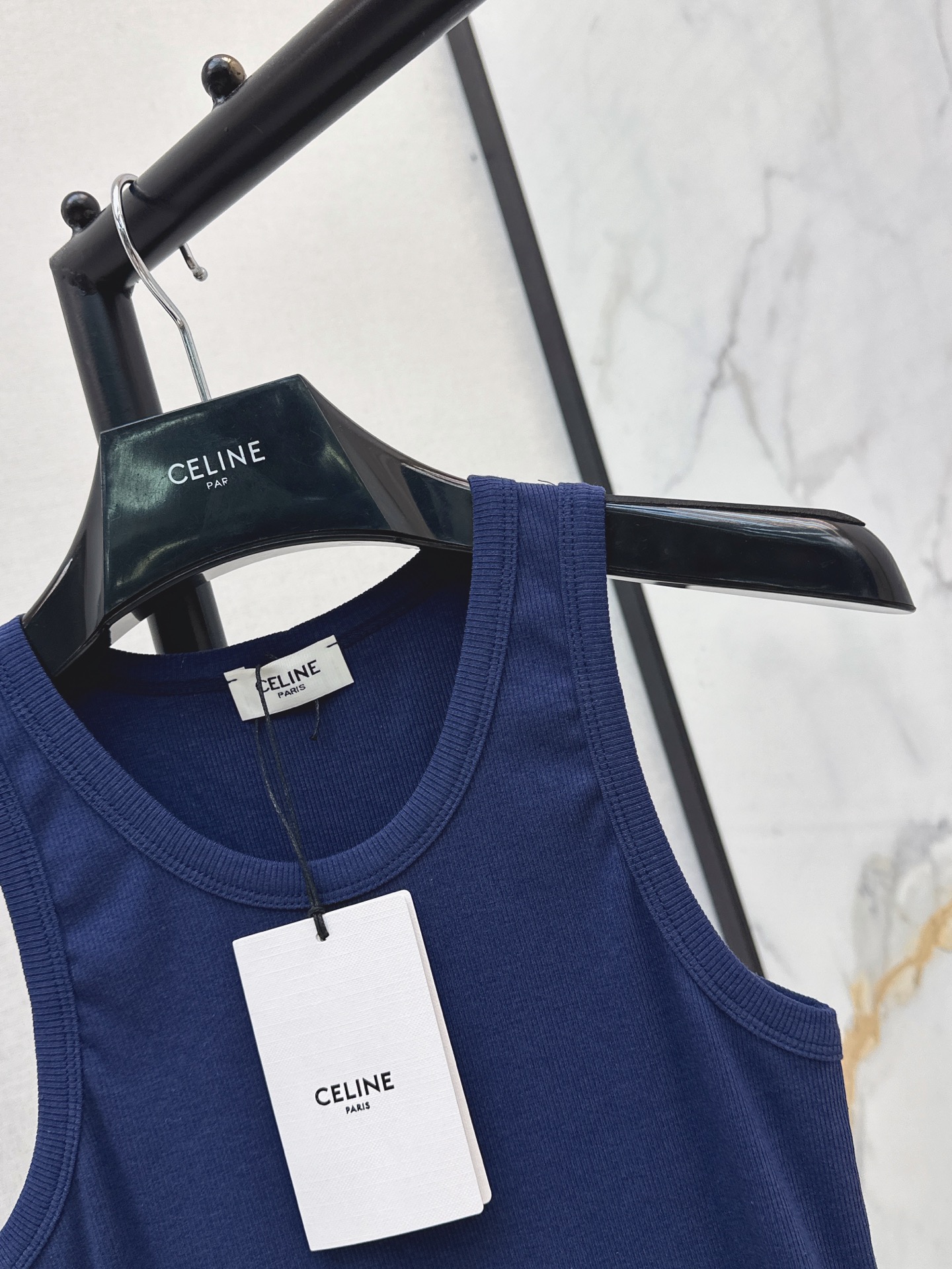 Celi 26ss rib knit vest