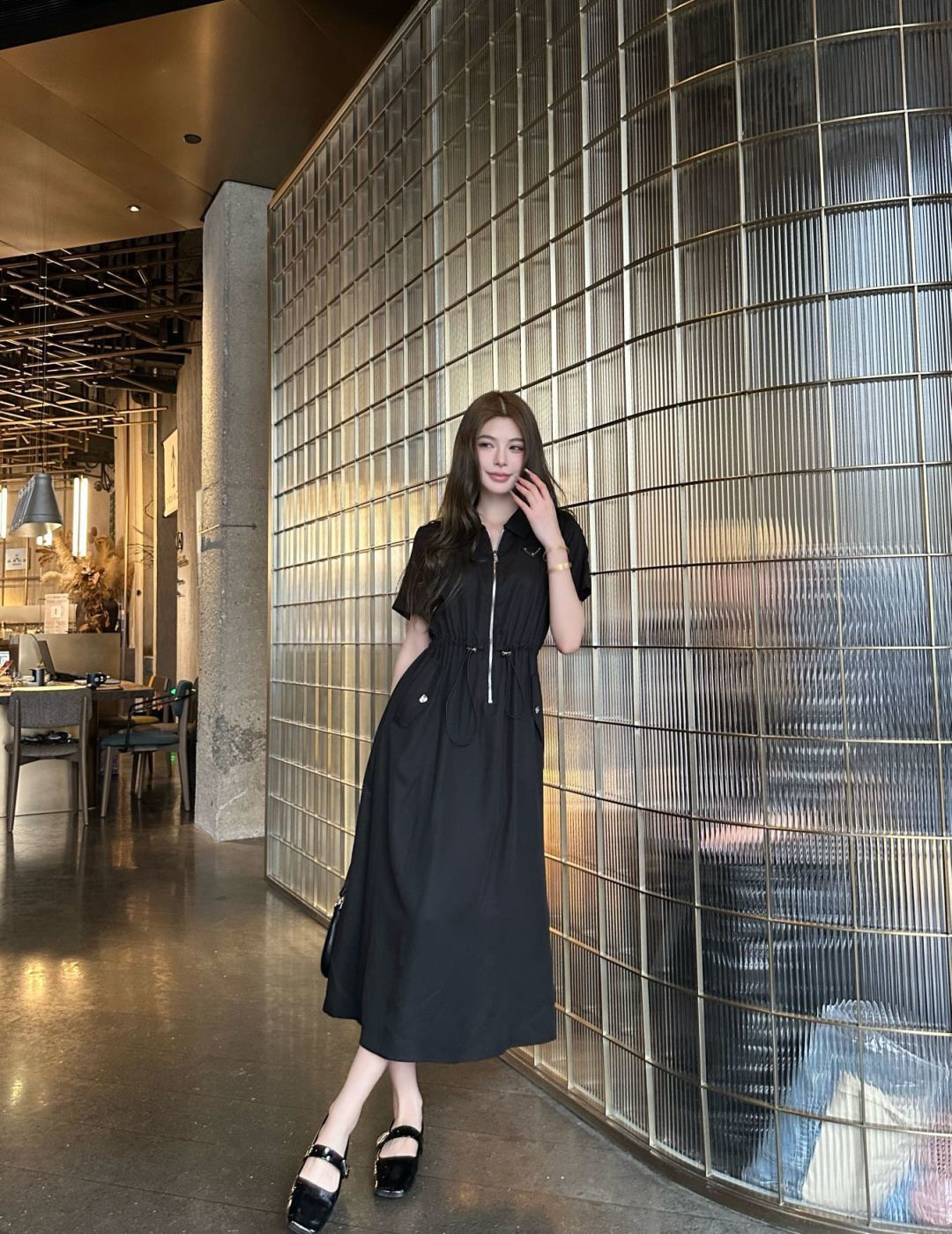 Pra 26ss drawstring dress