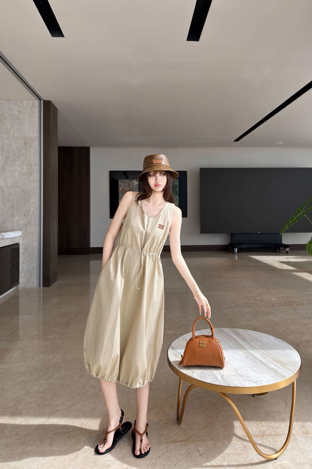 Miu 26ss causual sleeveless dress