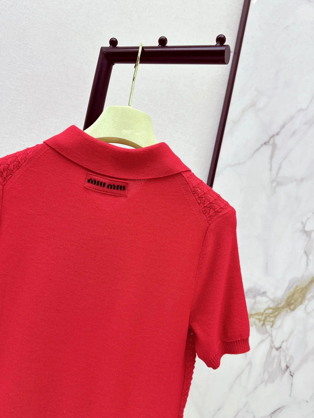 Miu 26ss knit polo shirts