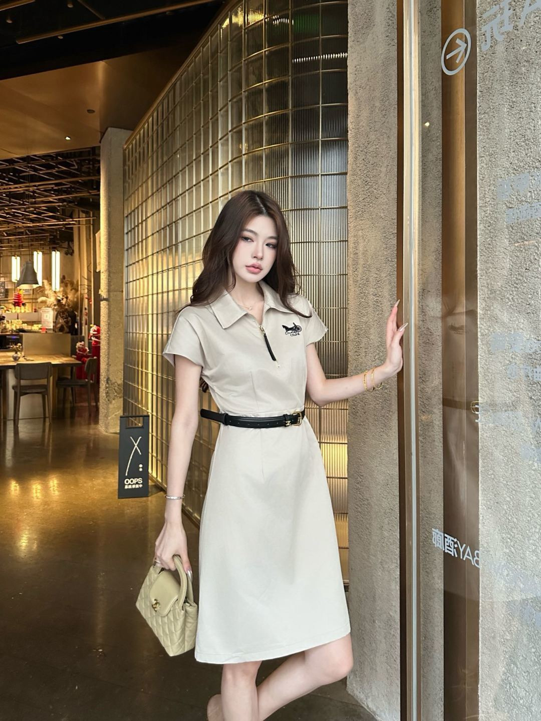 Celi 26ss belted dress