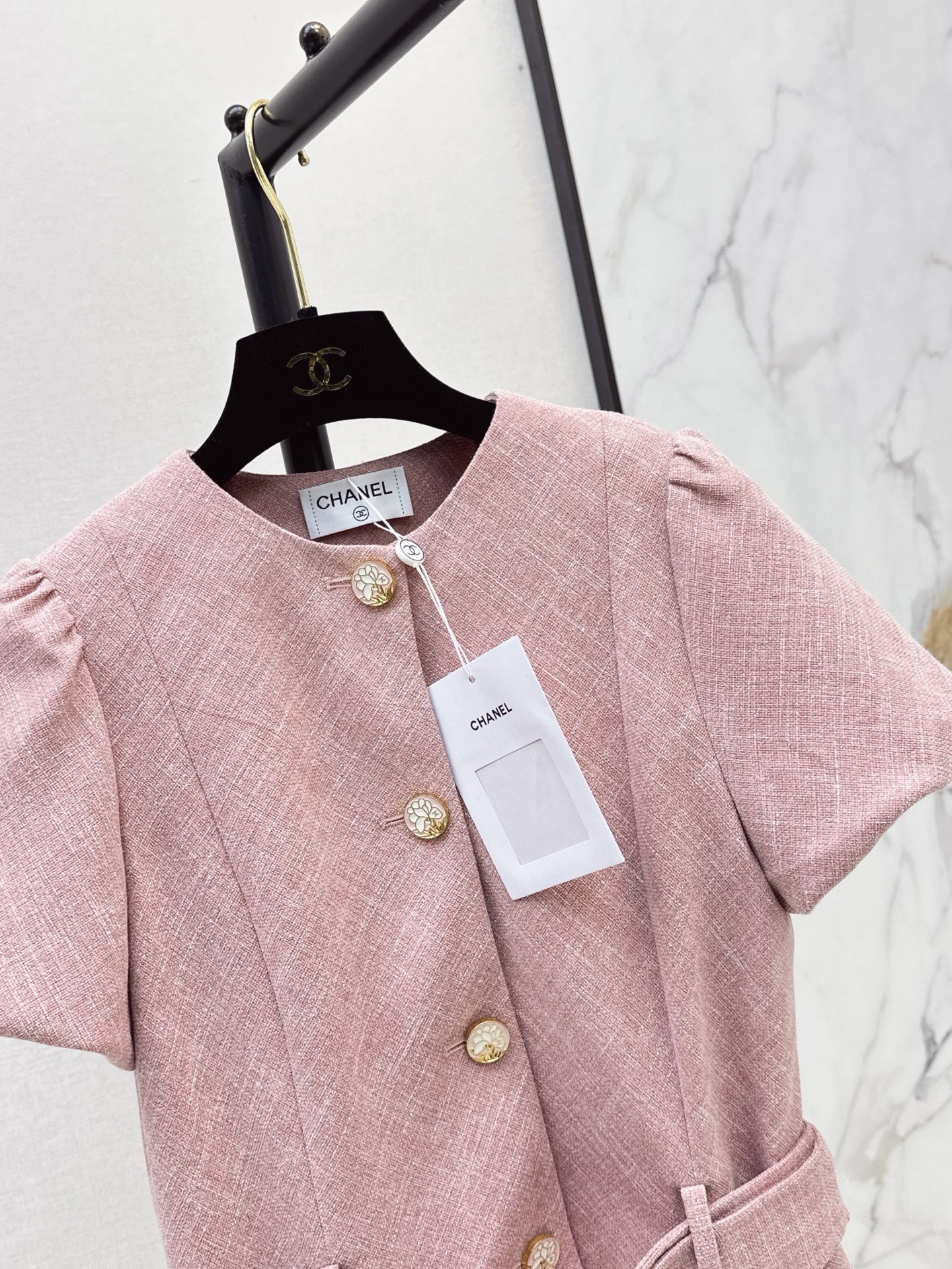 Chan 26ss belted woven jacket