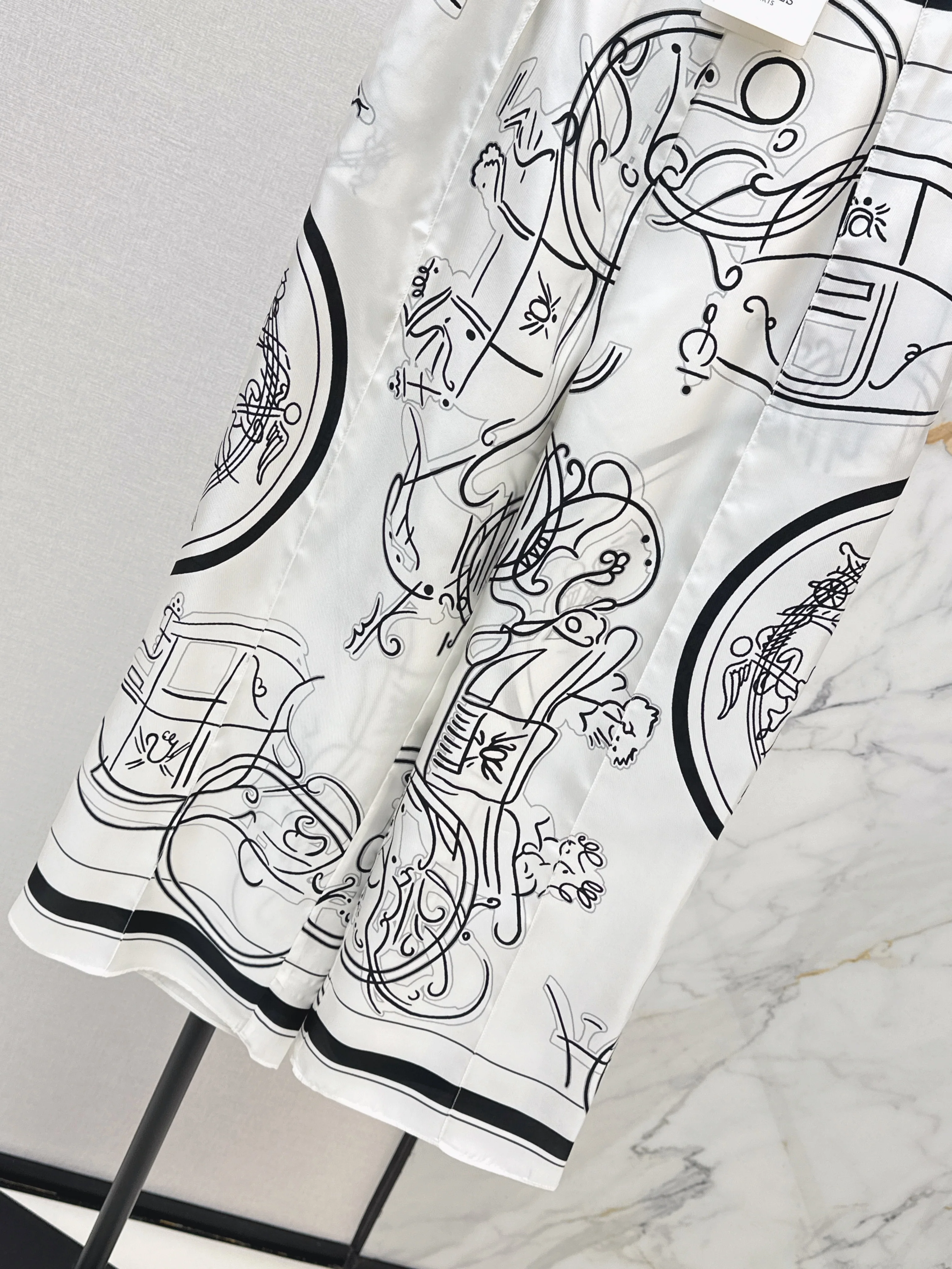 Herm 26ss print wide-leg pants