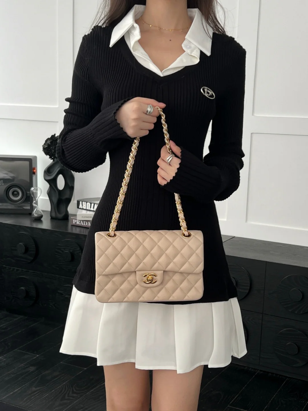 Chan cf23 chain shoulder bag