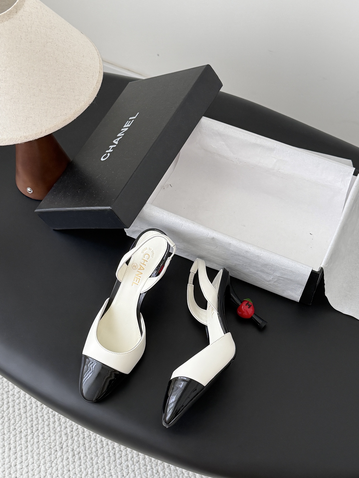 Chan 26A slingback heels