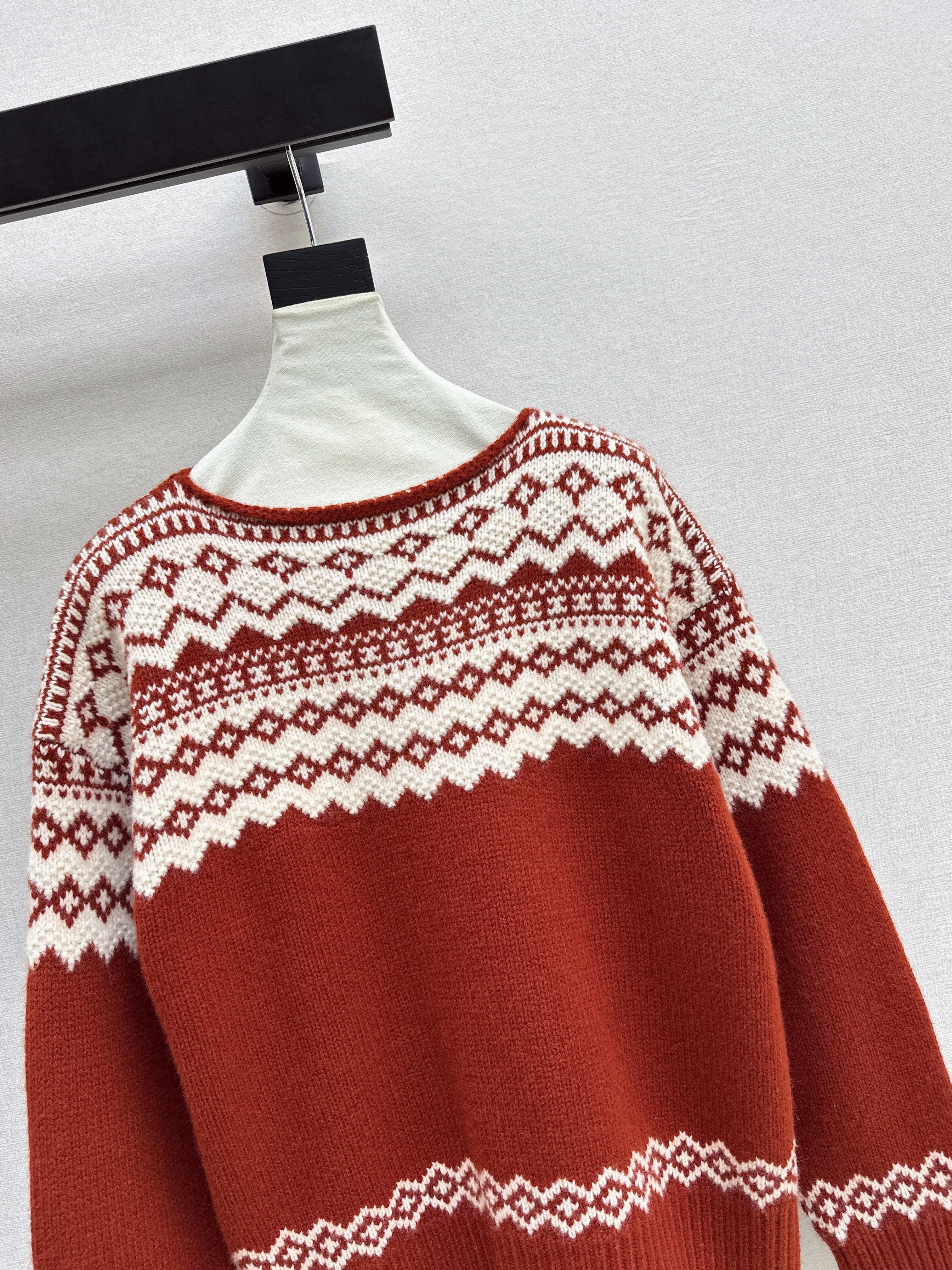 Ralp 26ss fair isle knit sweater