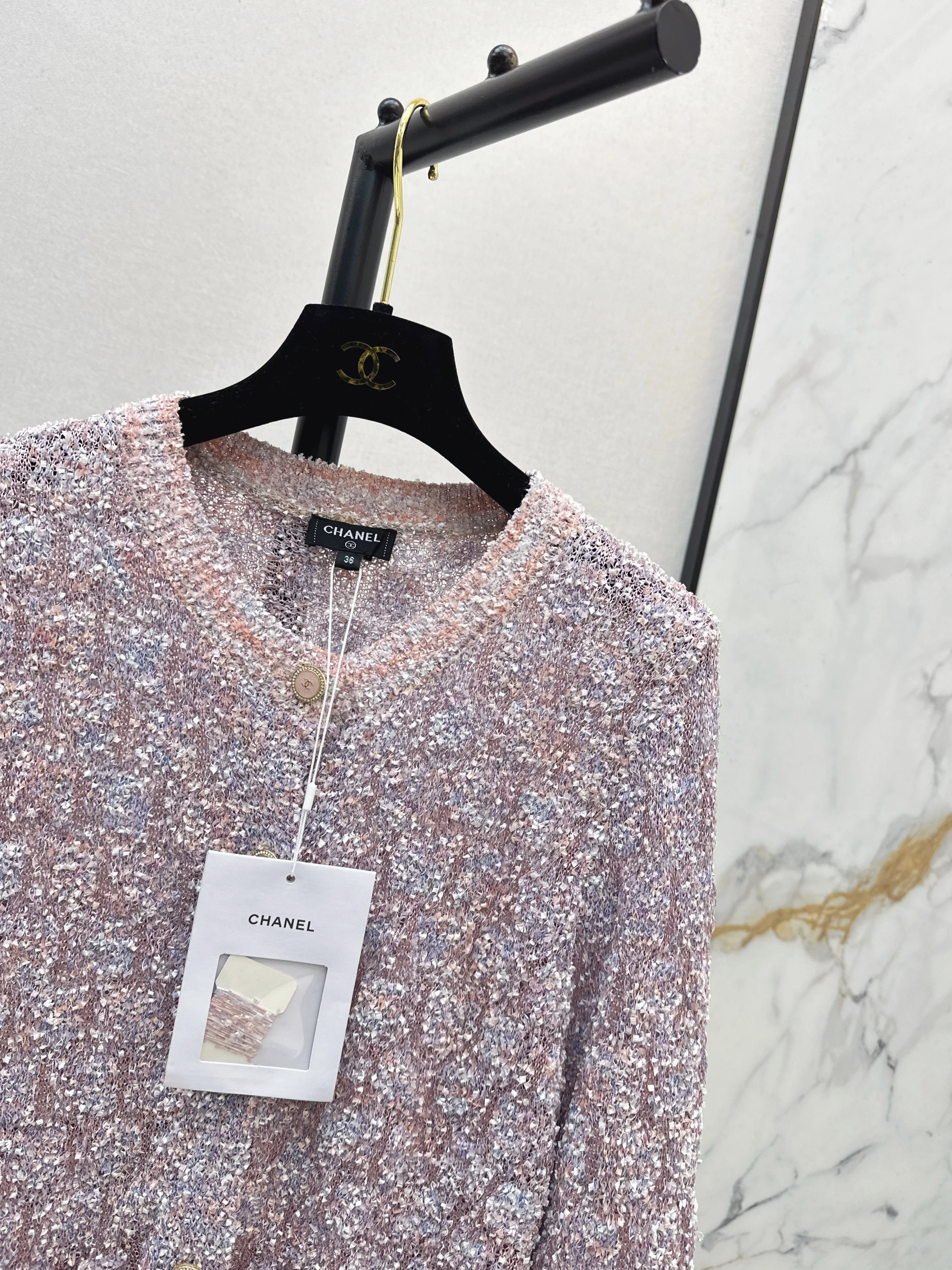 Chan 26ss tassel cardigan