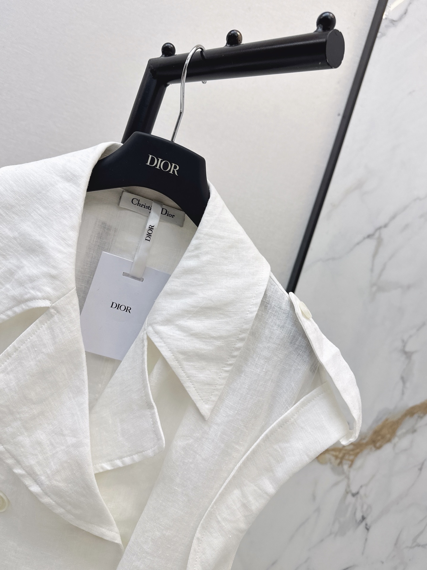 CD 26ss sleeveless belted shirt