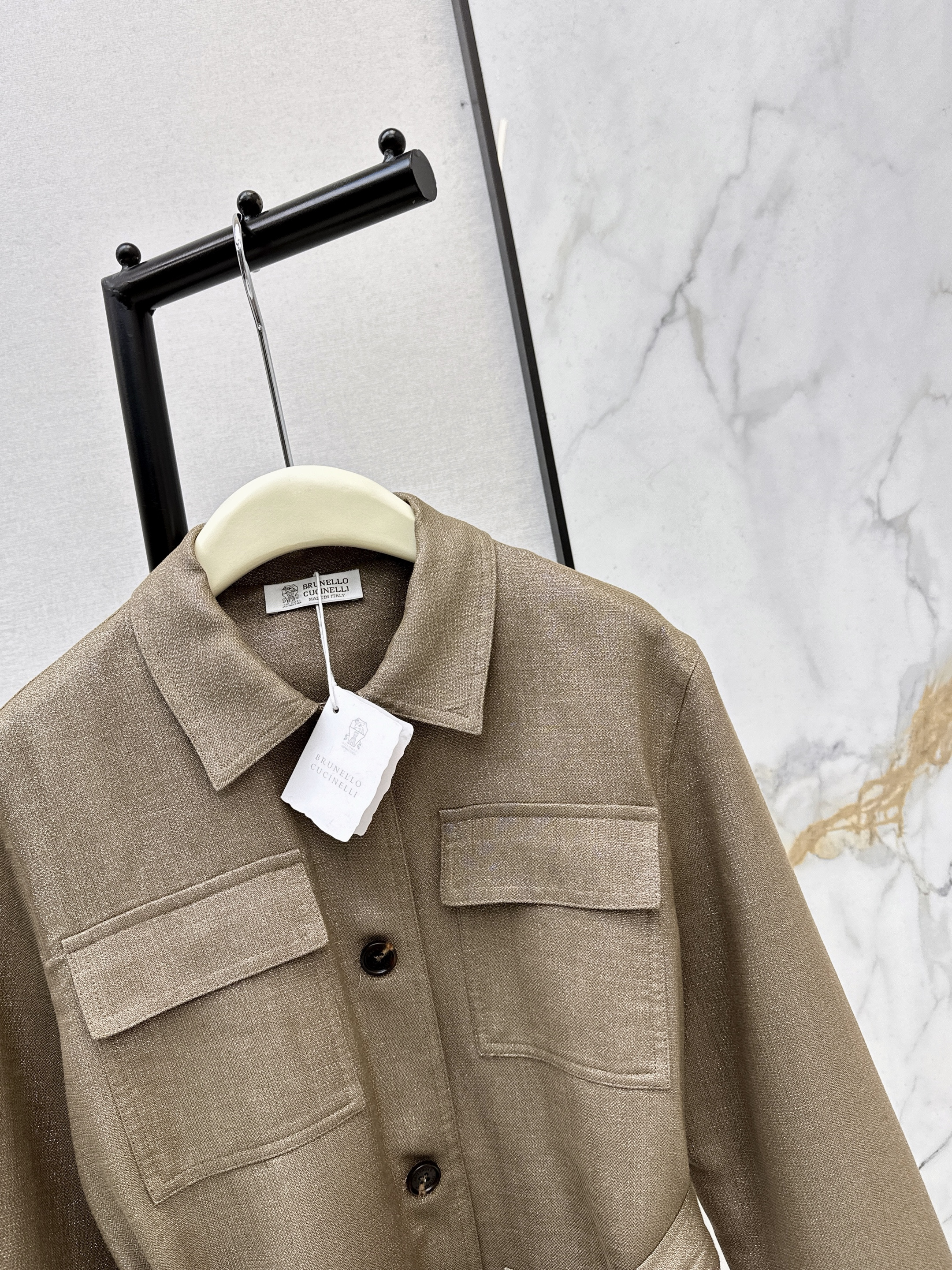 Brun 26ss linen jacket