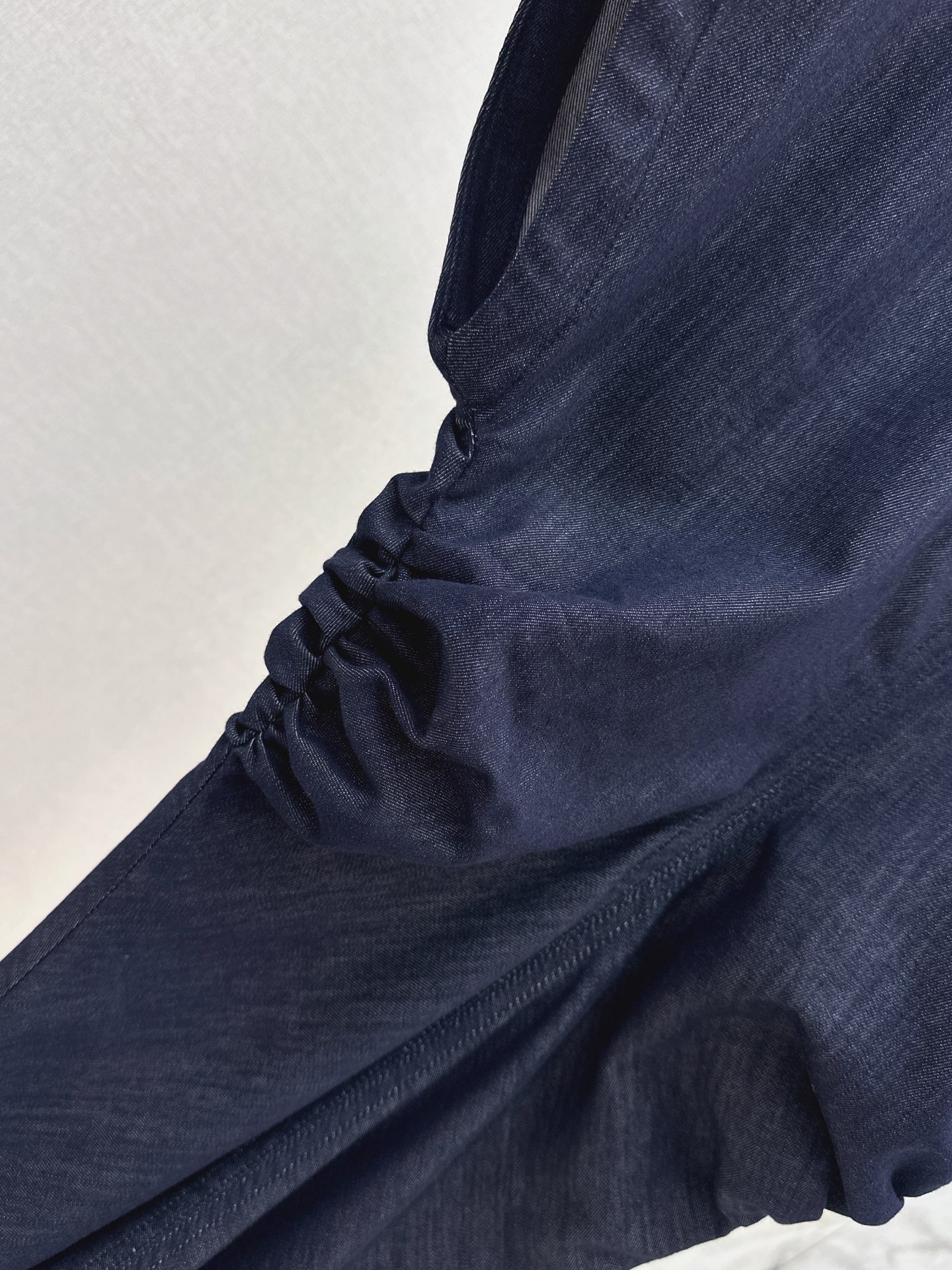 Brun 26ss denim folds dress