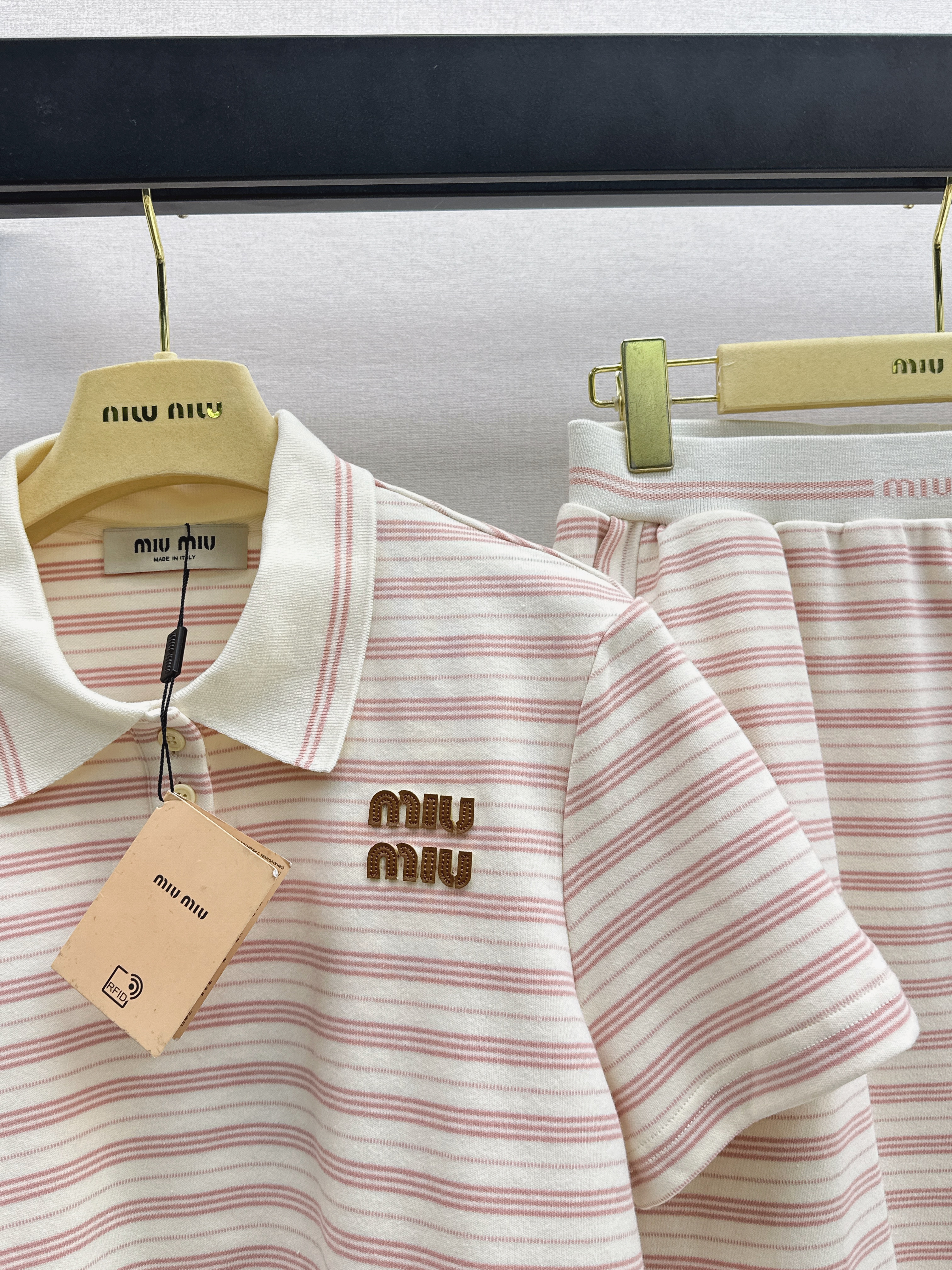 Miu 26ss stripe outfit sets