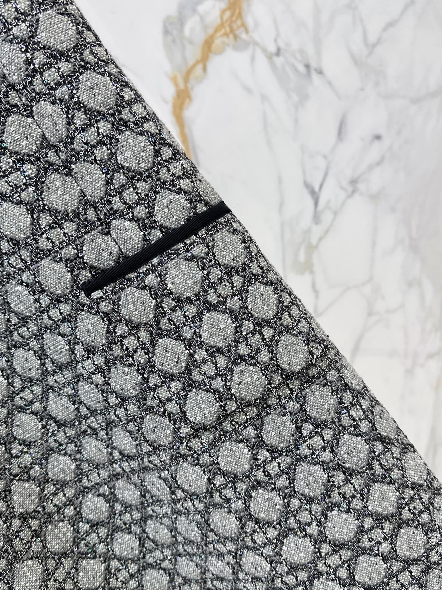 CD 26ss rhinestone tweed dress