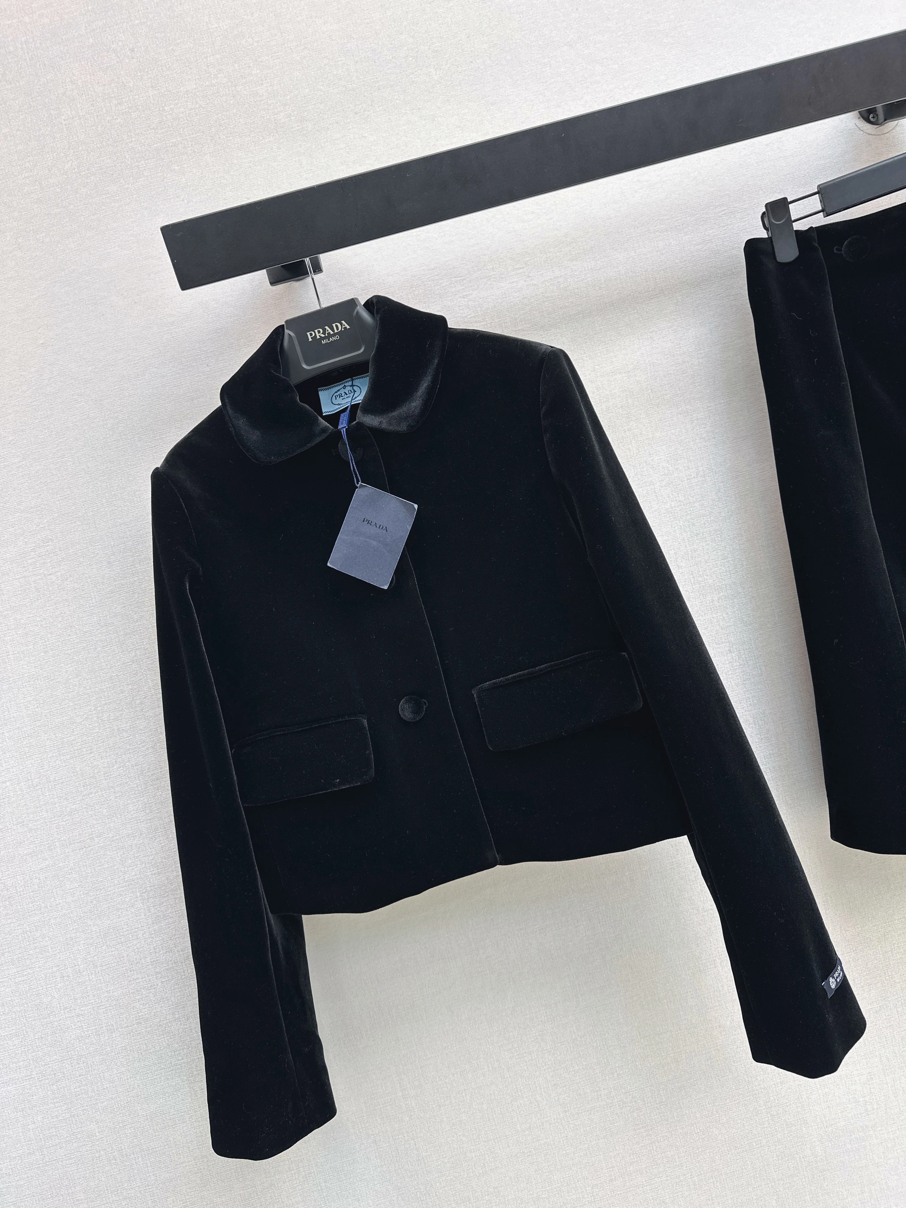 Prad 26ss velvet jacket