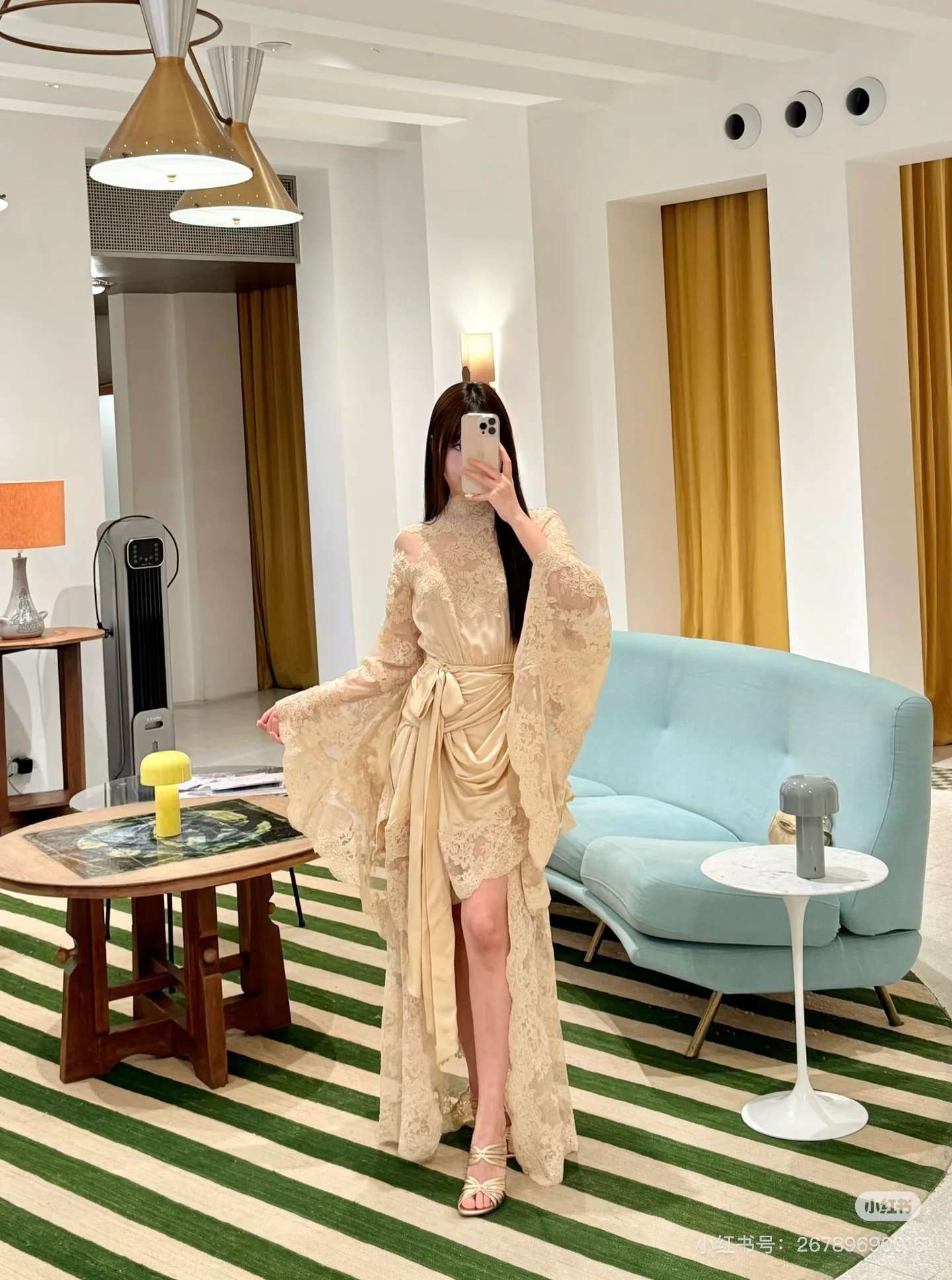 Zimm 26ss contract lace dress