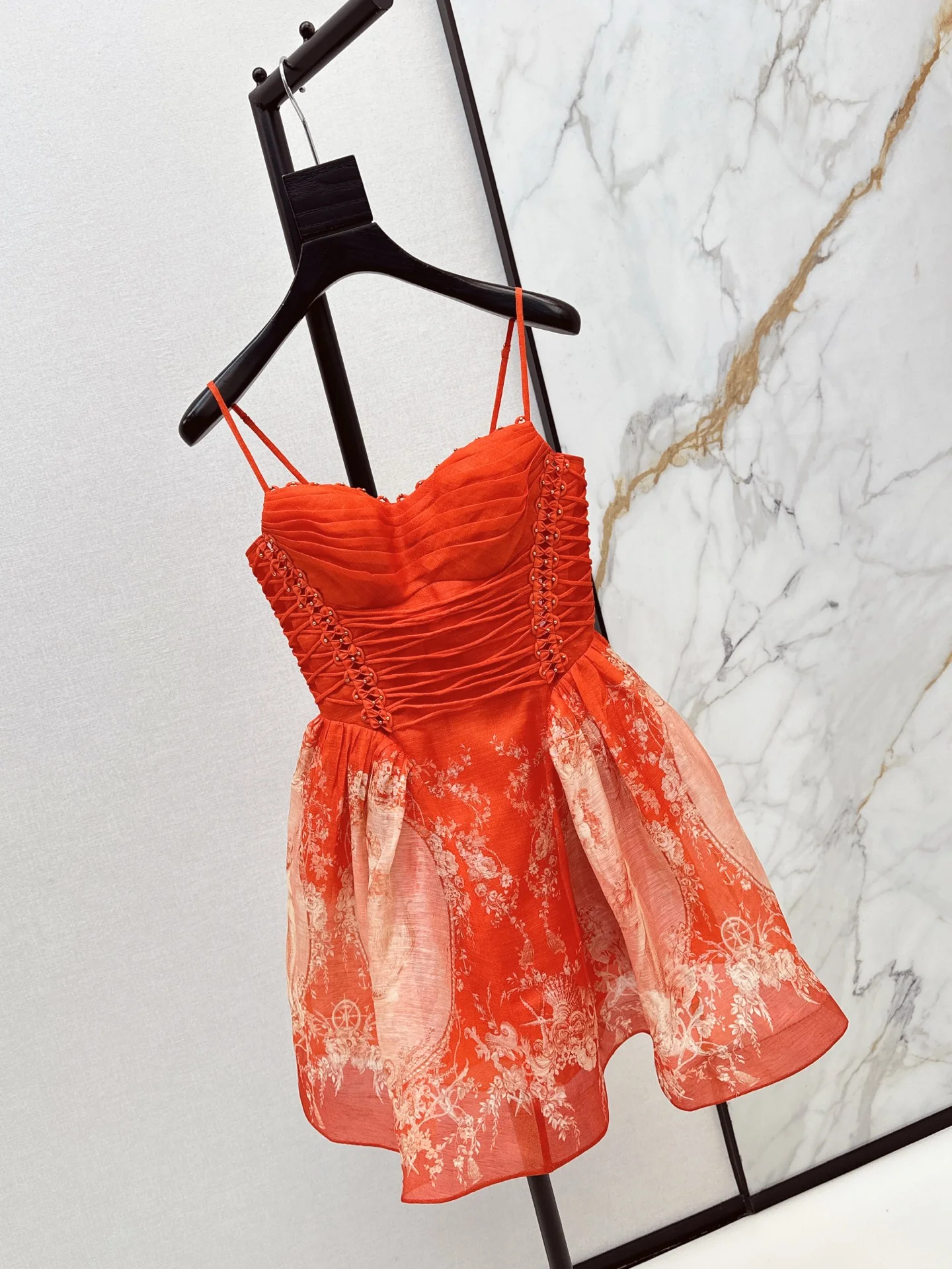 Zimm 25fw print slip dress