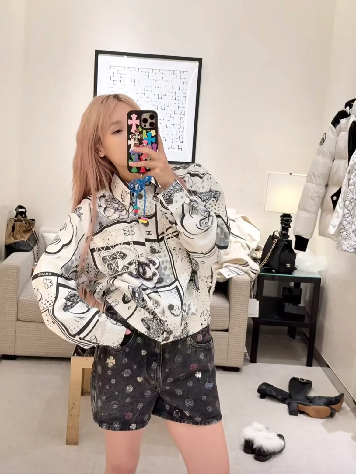 Chan 26ss print shirts jacket