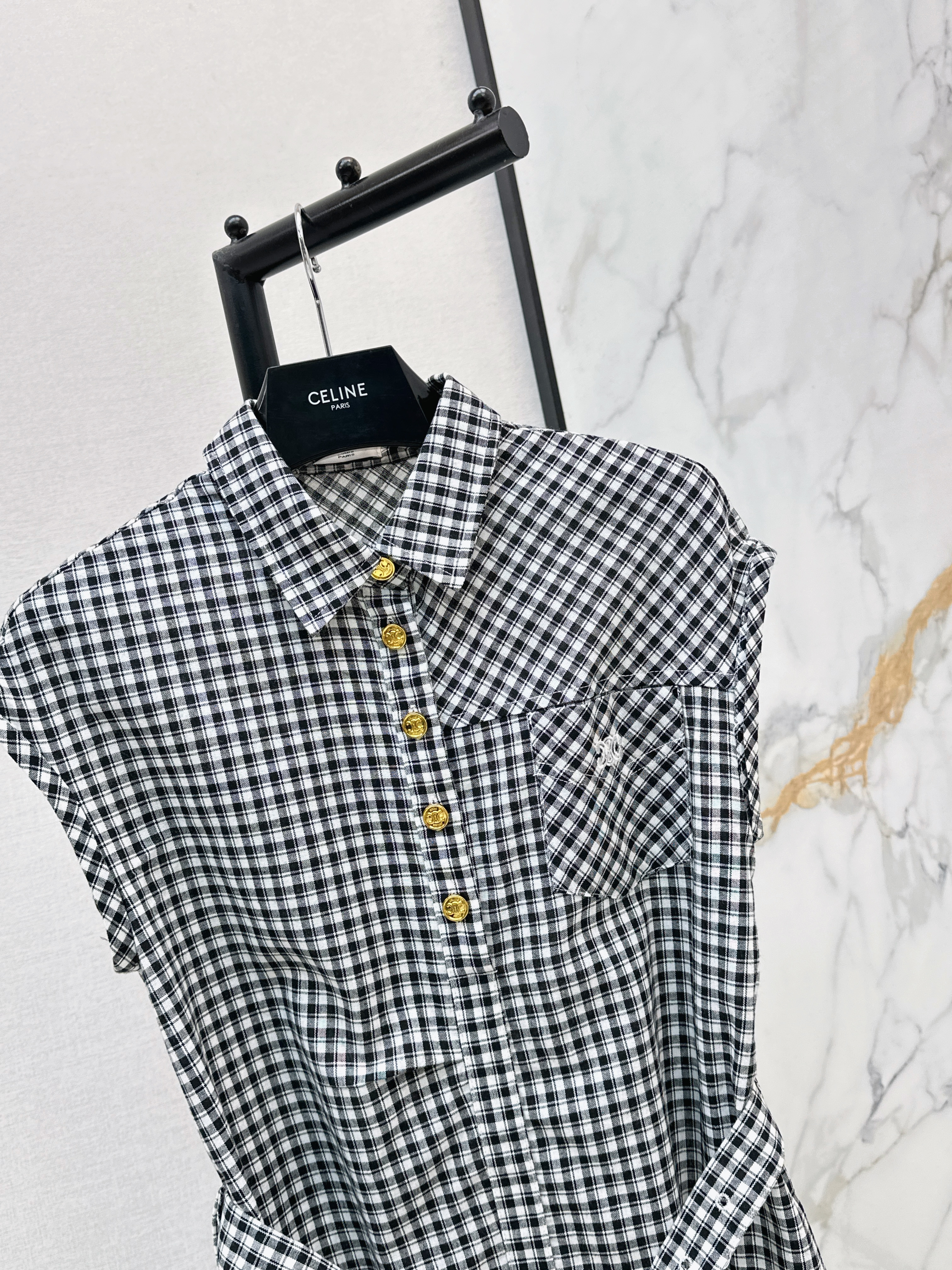 Celi 26ss check dress