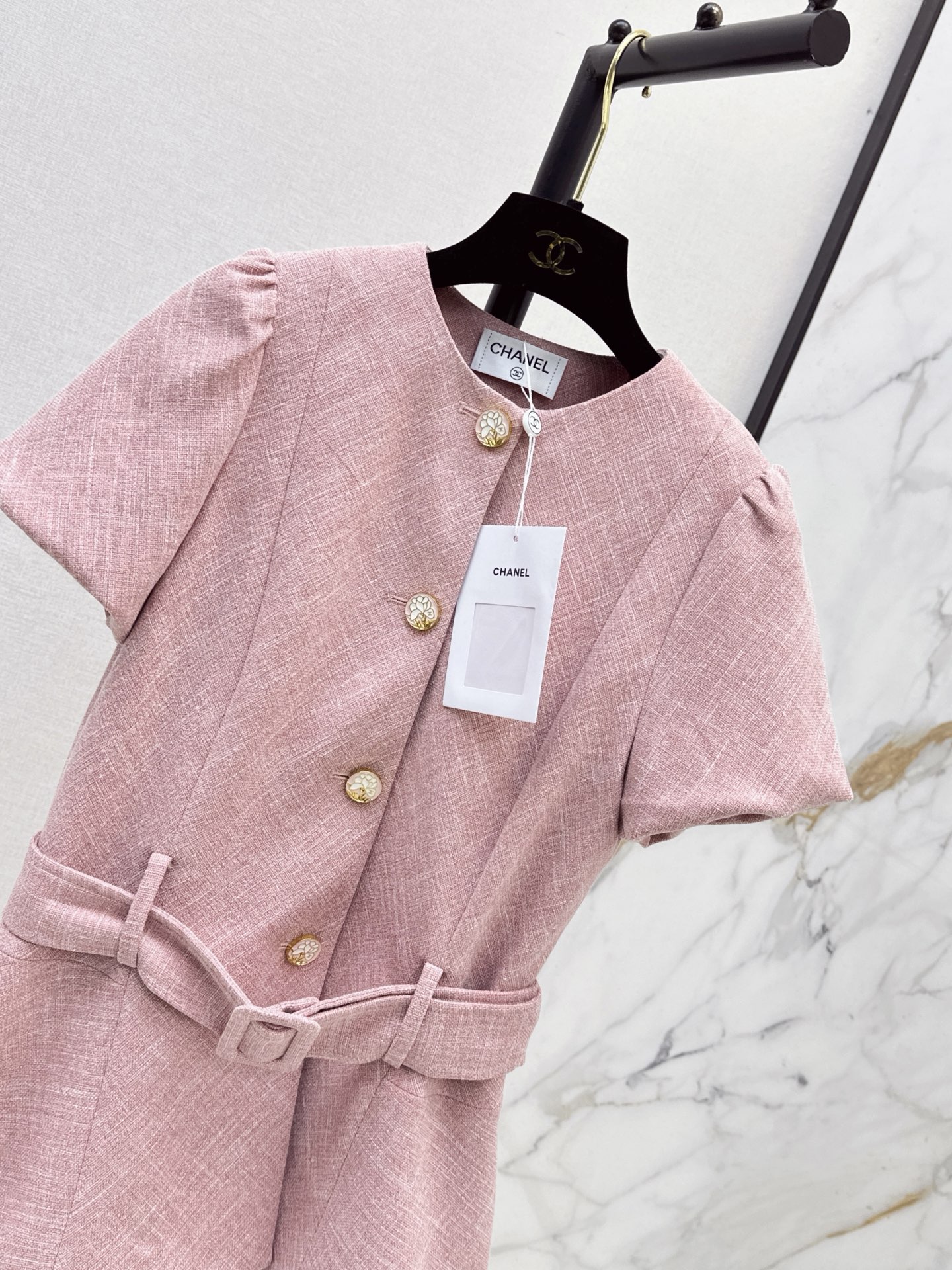 Chan 26ss belted woven jacket