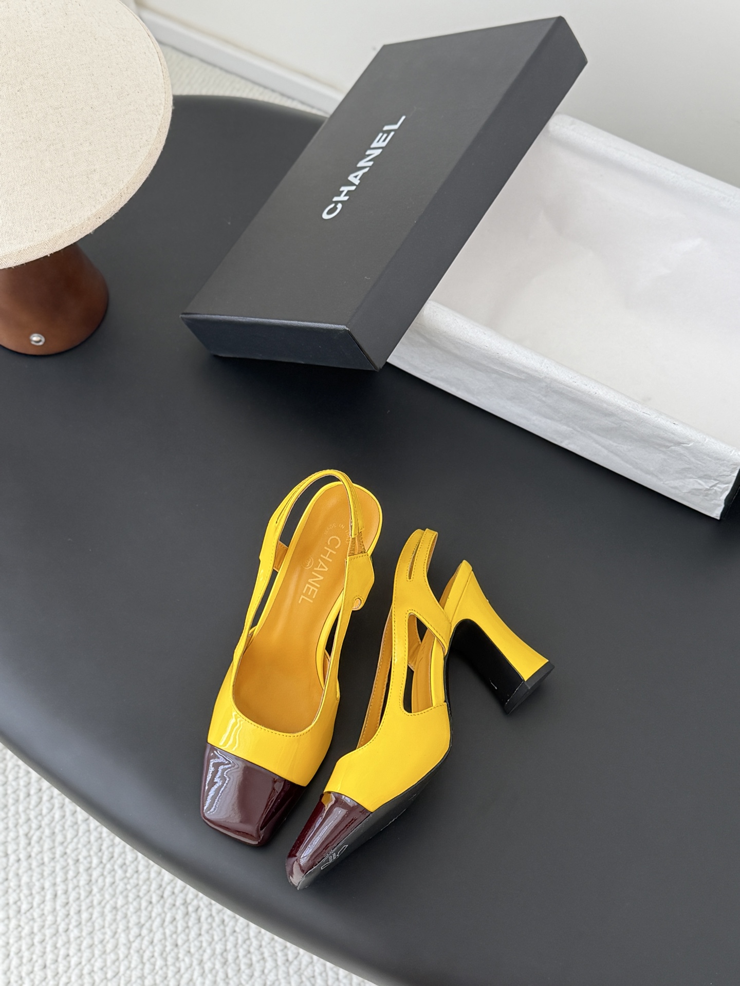 Chan 26K slingback heel mary janes