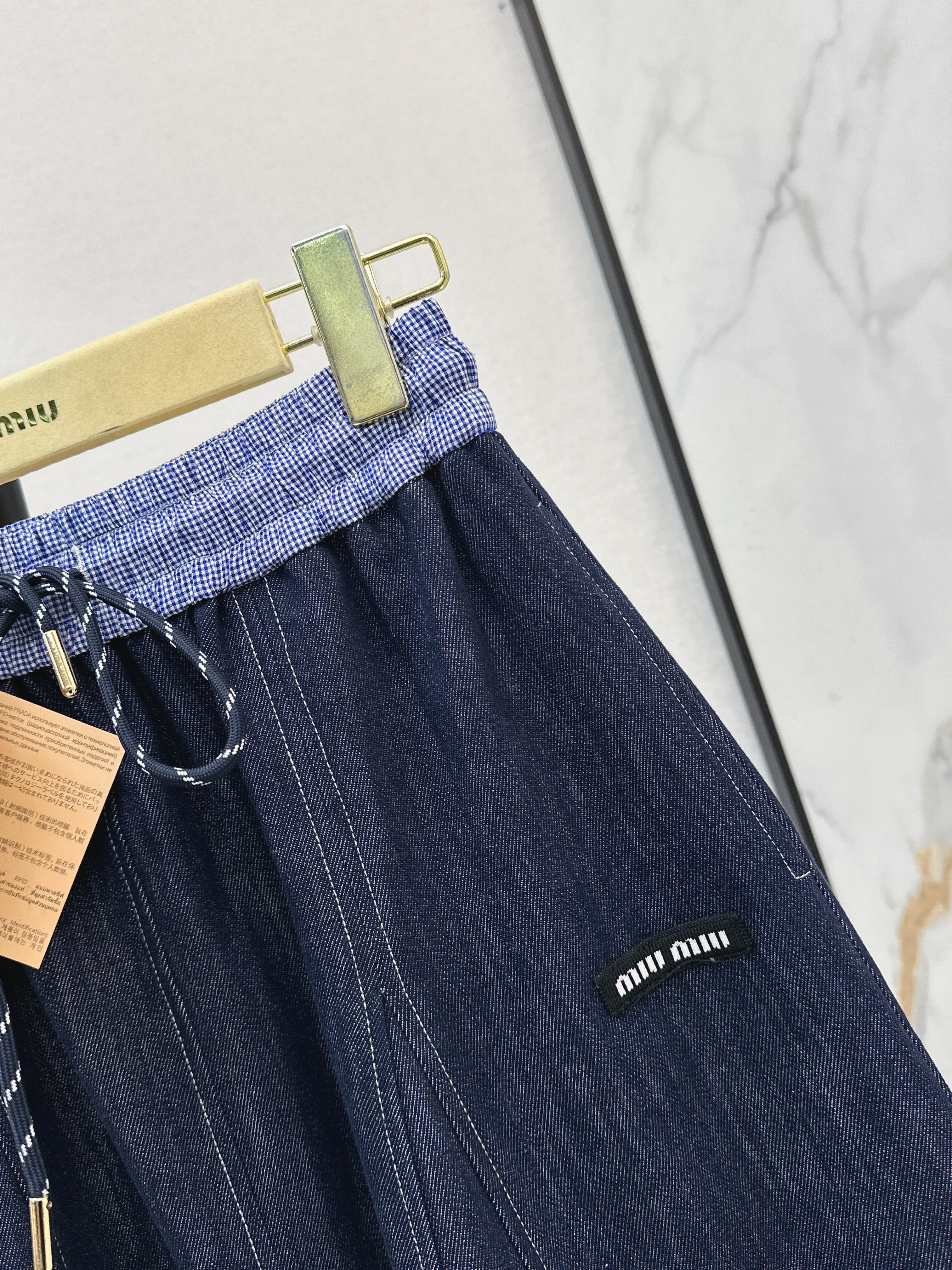 Miu 26ss denim skirt