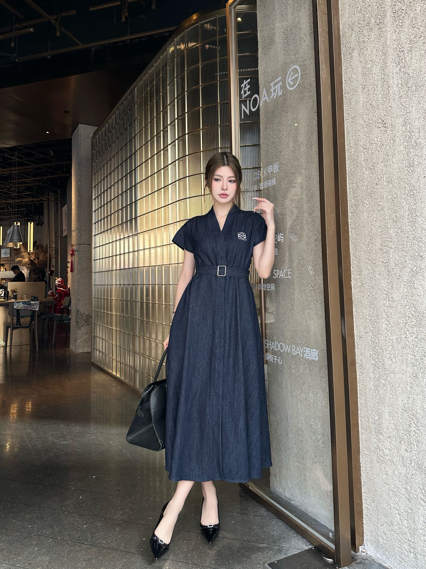 Loe 26ss denim dress