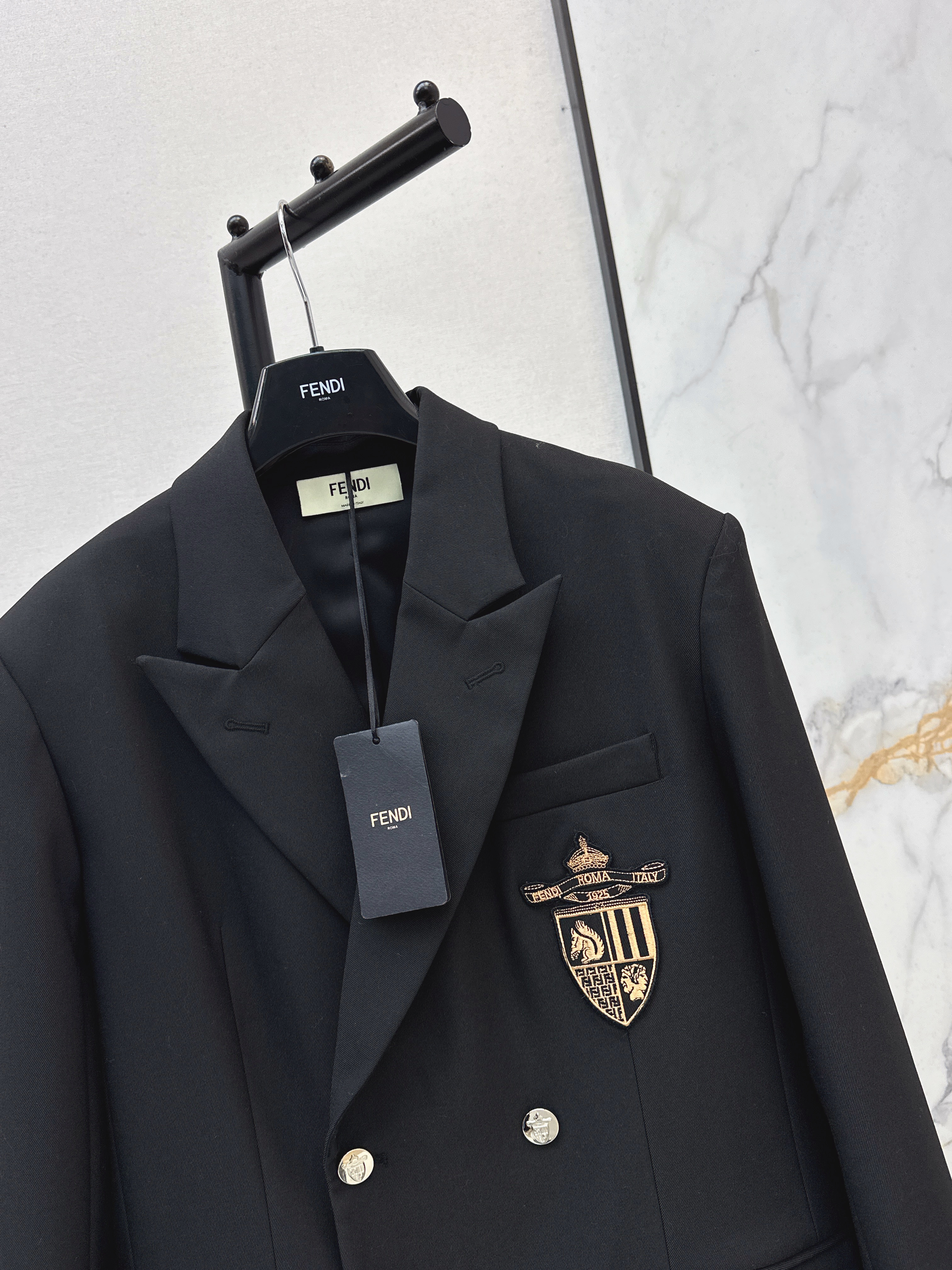 Fen 26ss embroidery blazer