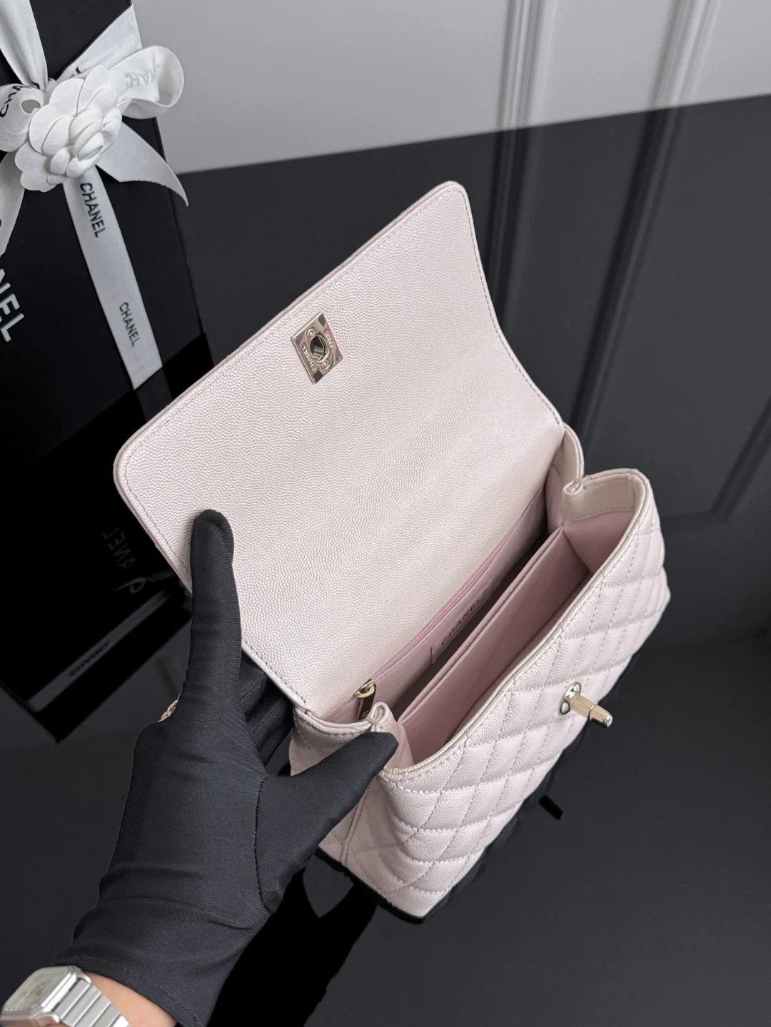 Chan 26ss coco handle shoulder bag