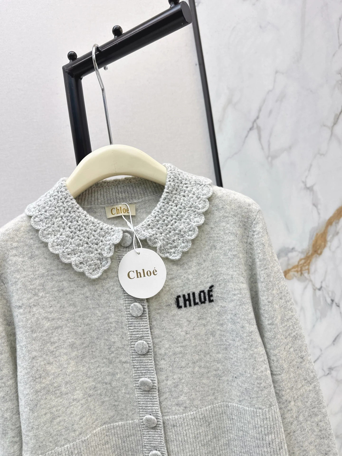 Chol 26ss lace poko knitwear