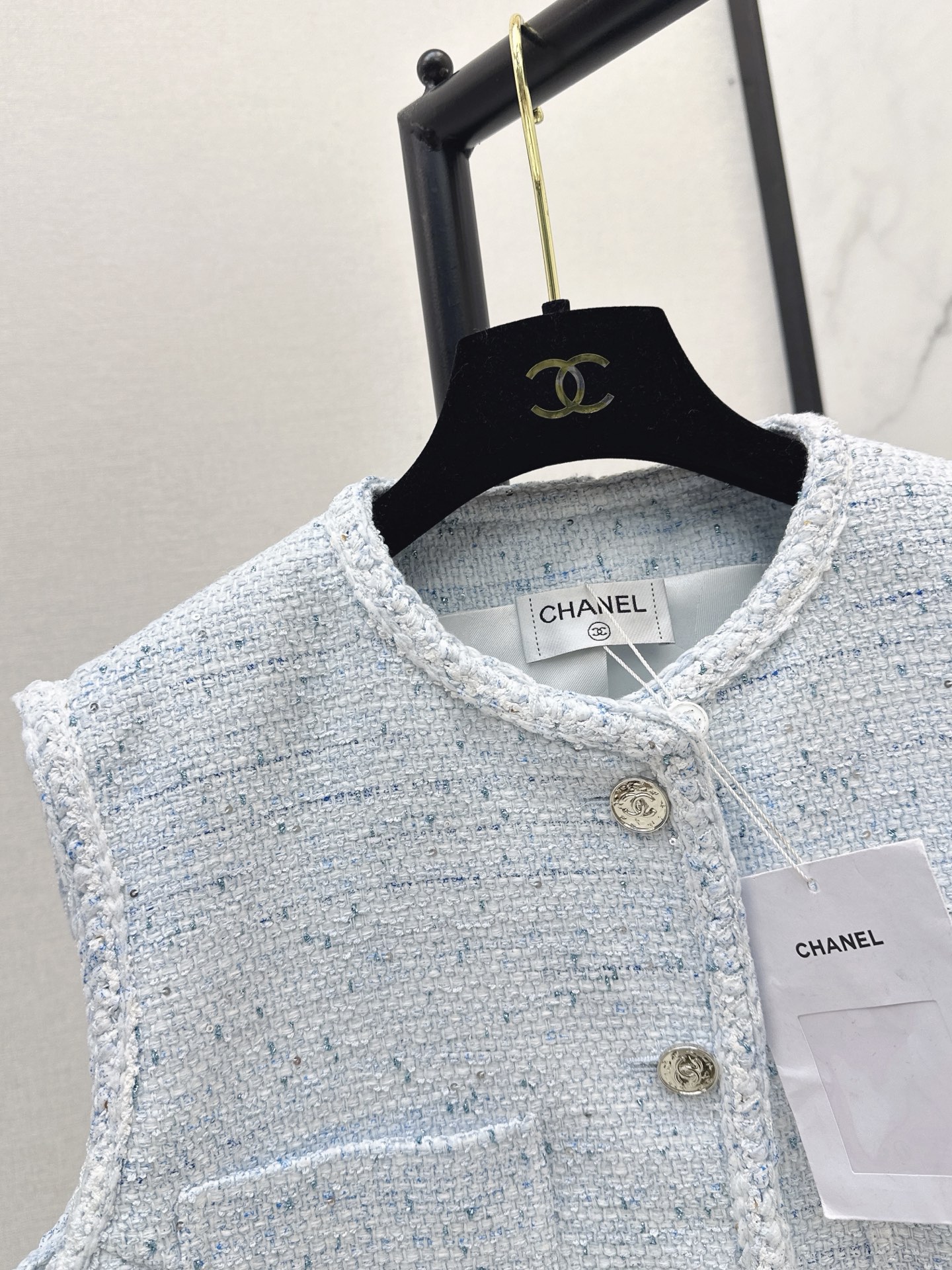 Chan 26ss woven vest