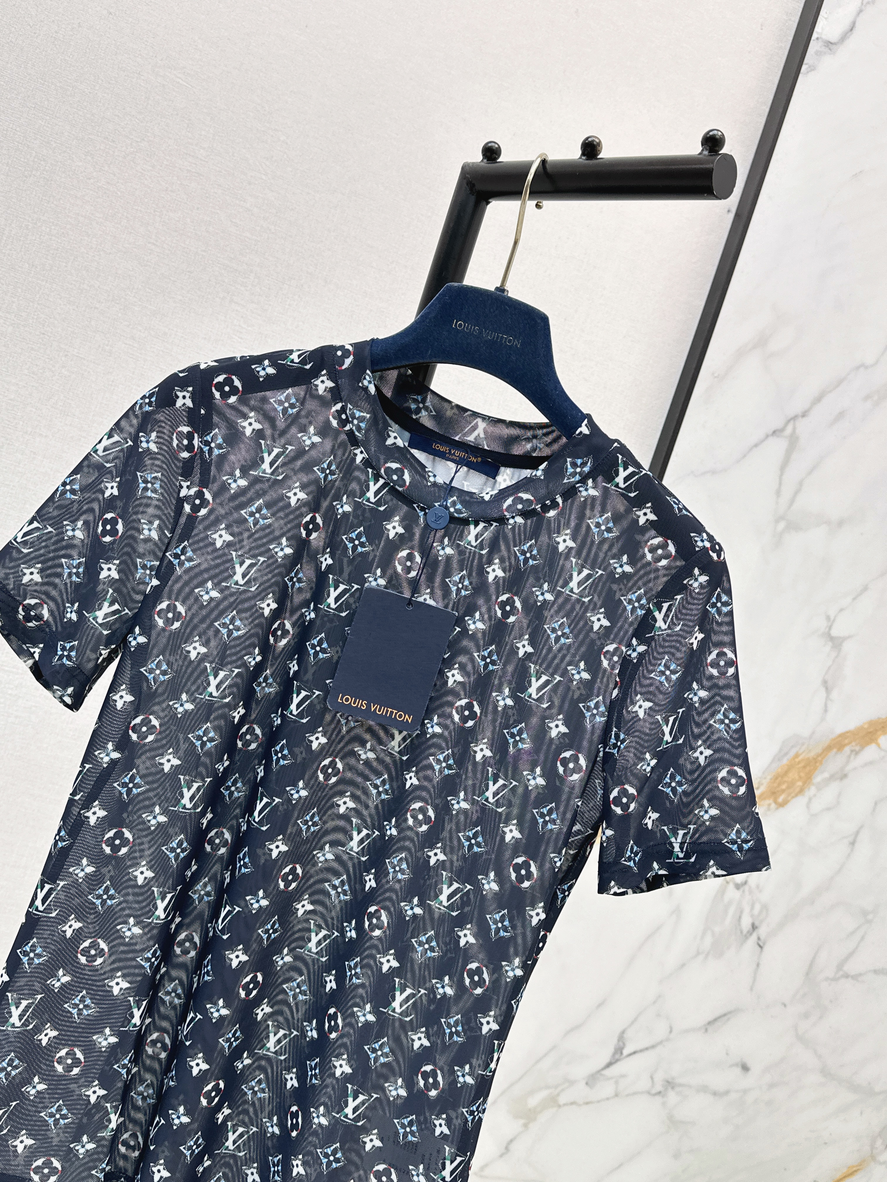 Loui 26ss print mesh t-shirt