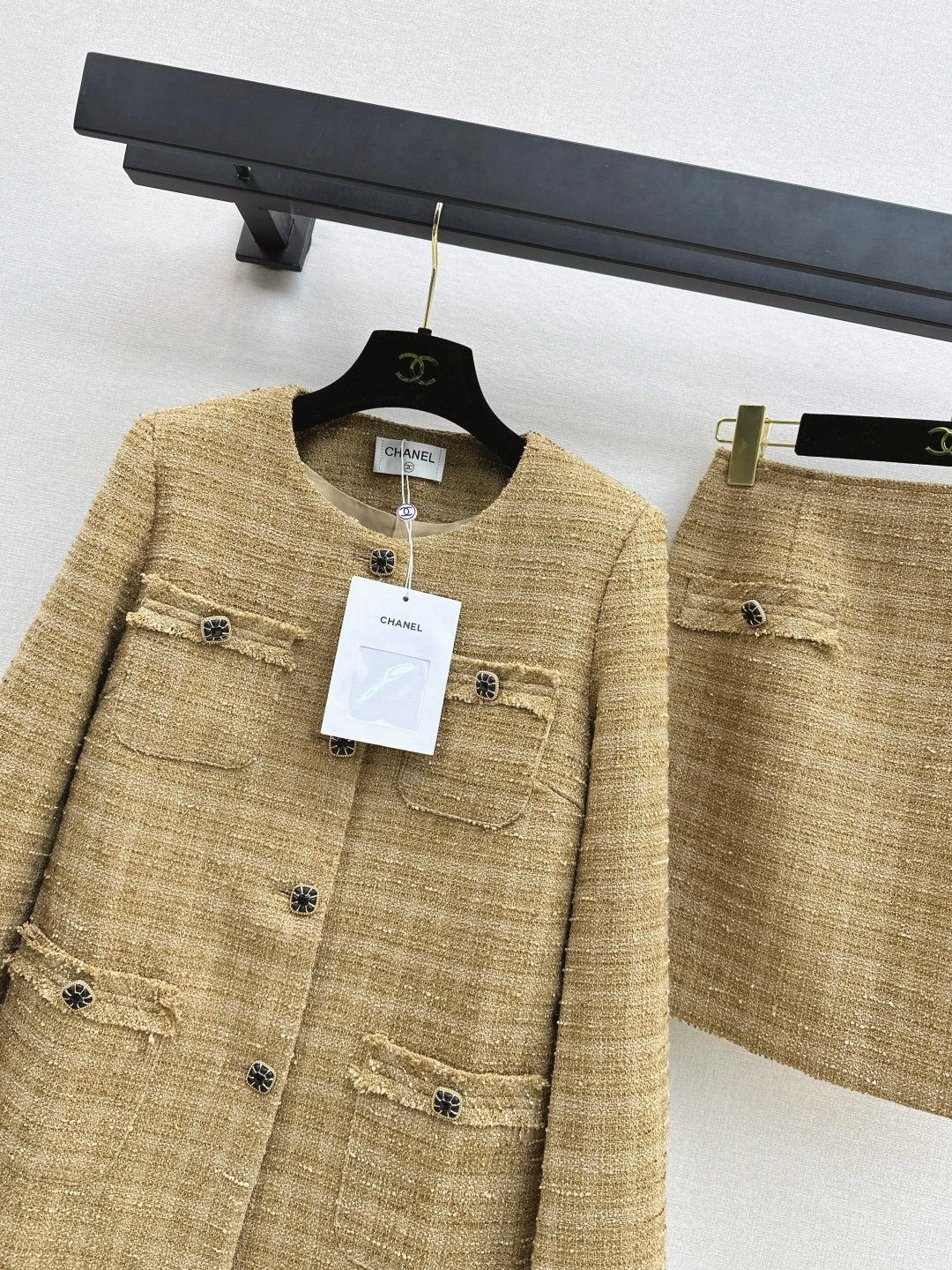 Chan 25fw woven tweed suit