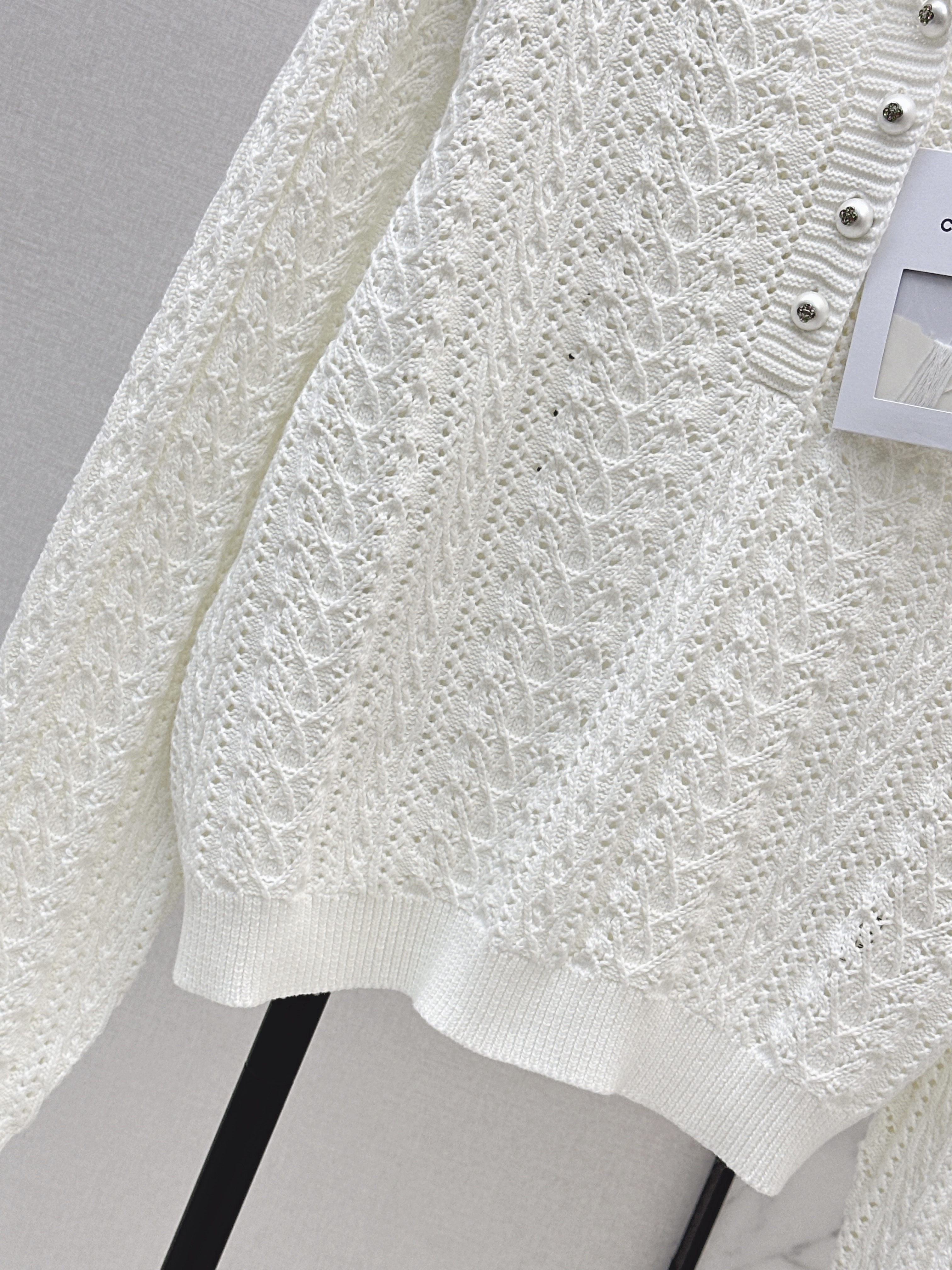 Chan 26ss hollow hooded knitwear