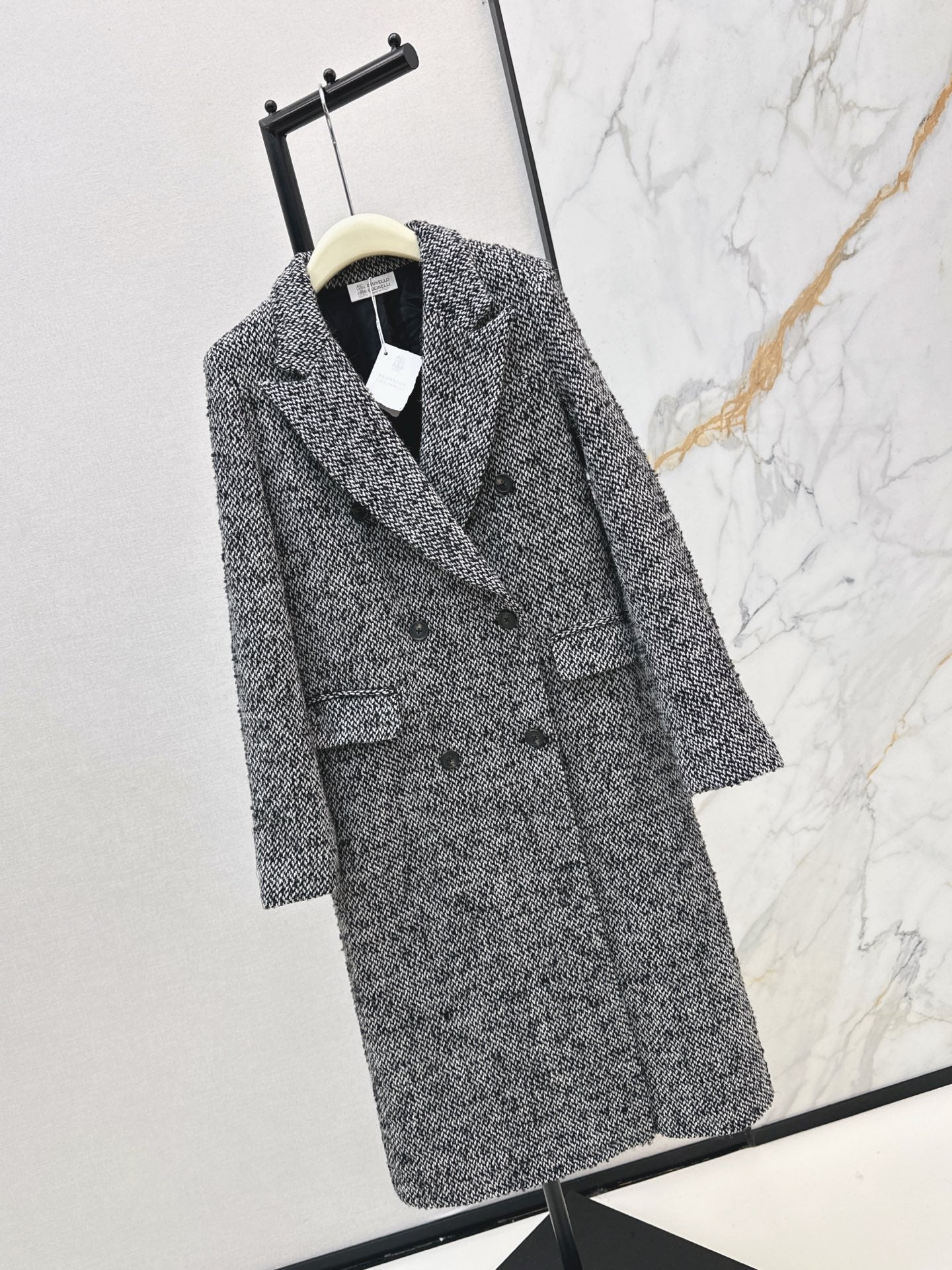 Brun 25fw tweed overcoats
