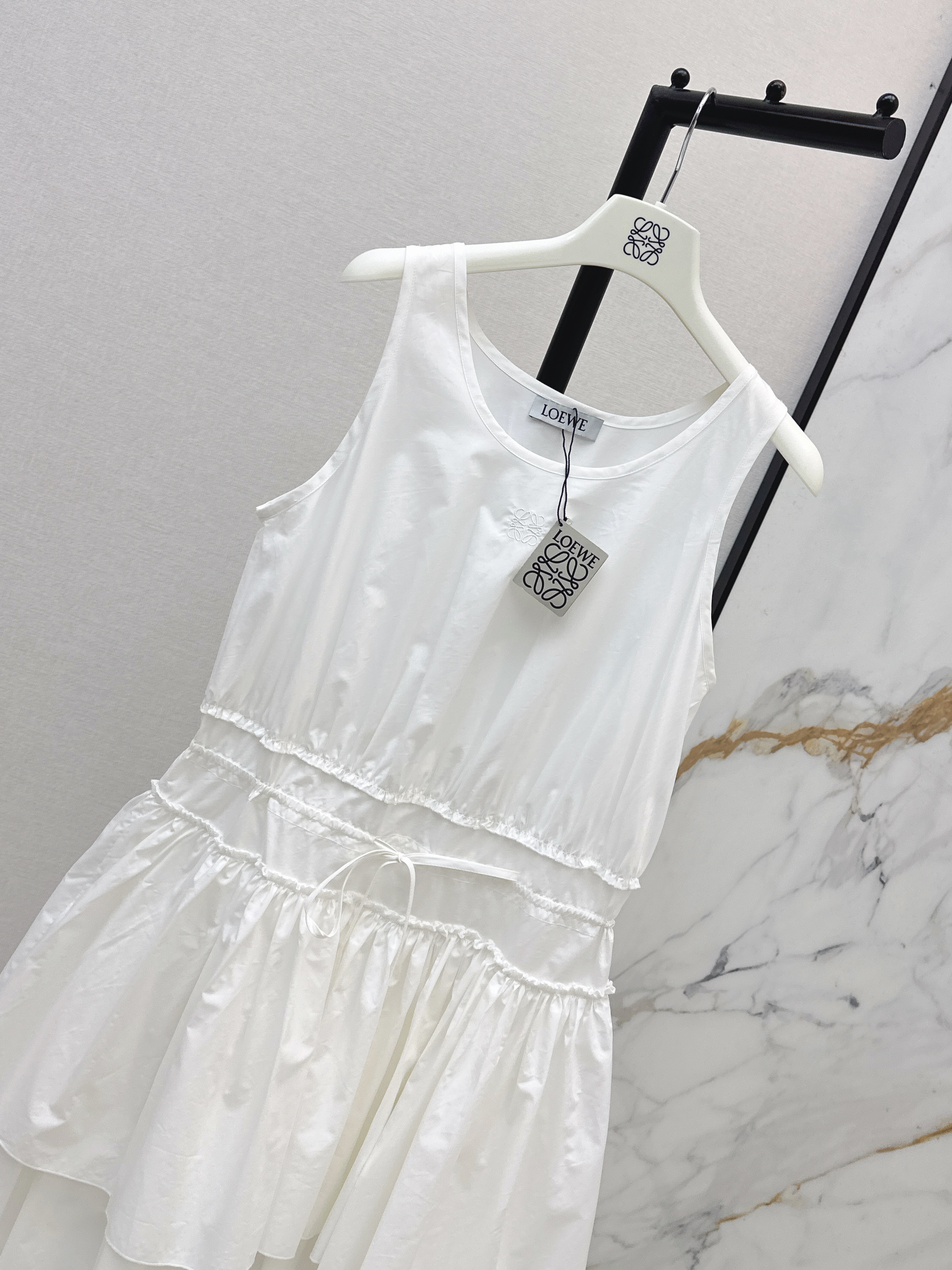 Loe 26ss drawstring dress