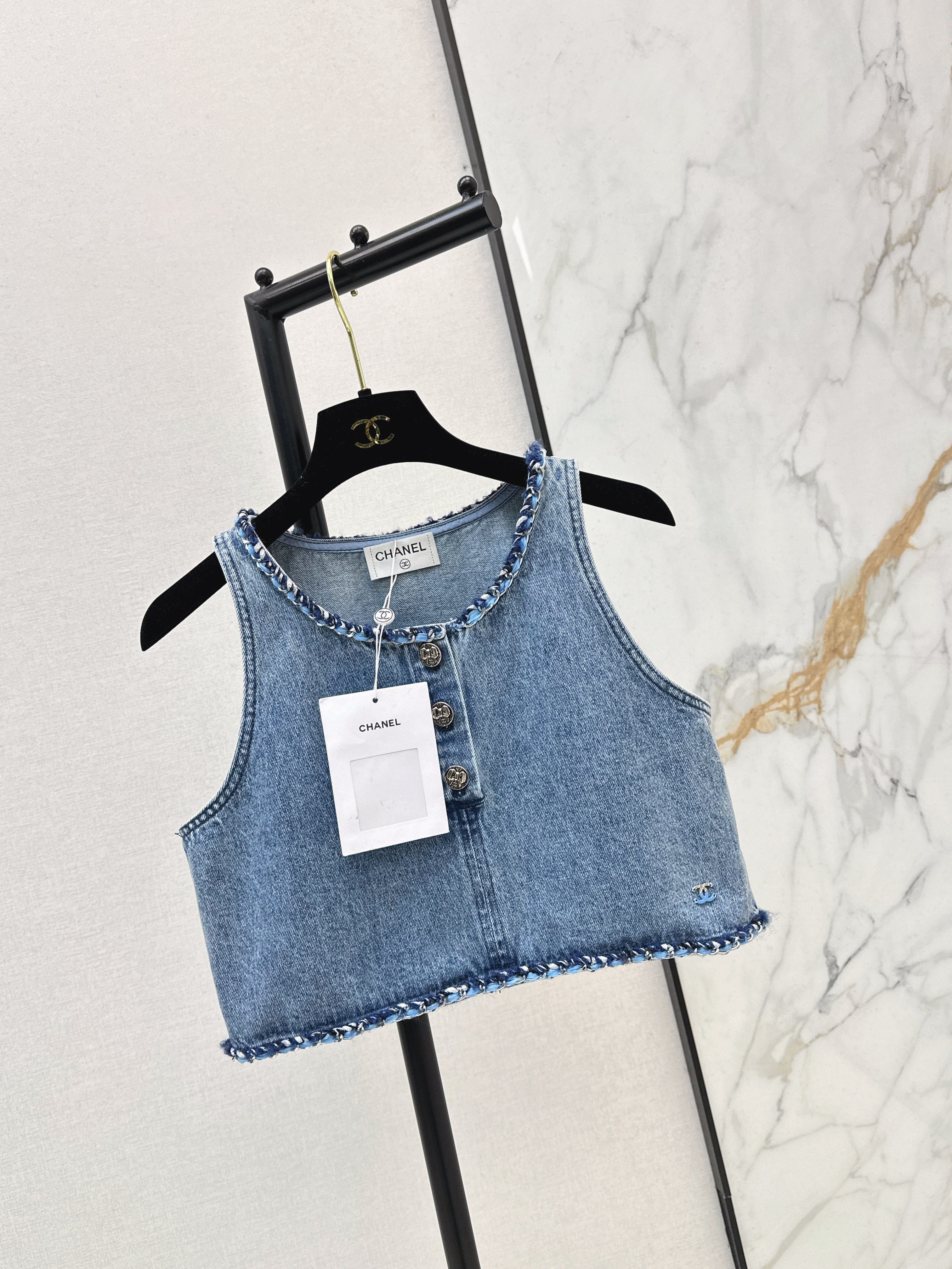 Chan 26ss denim vest