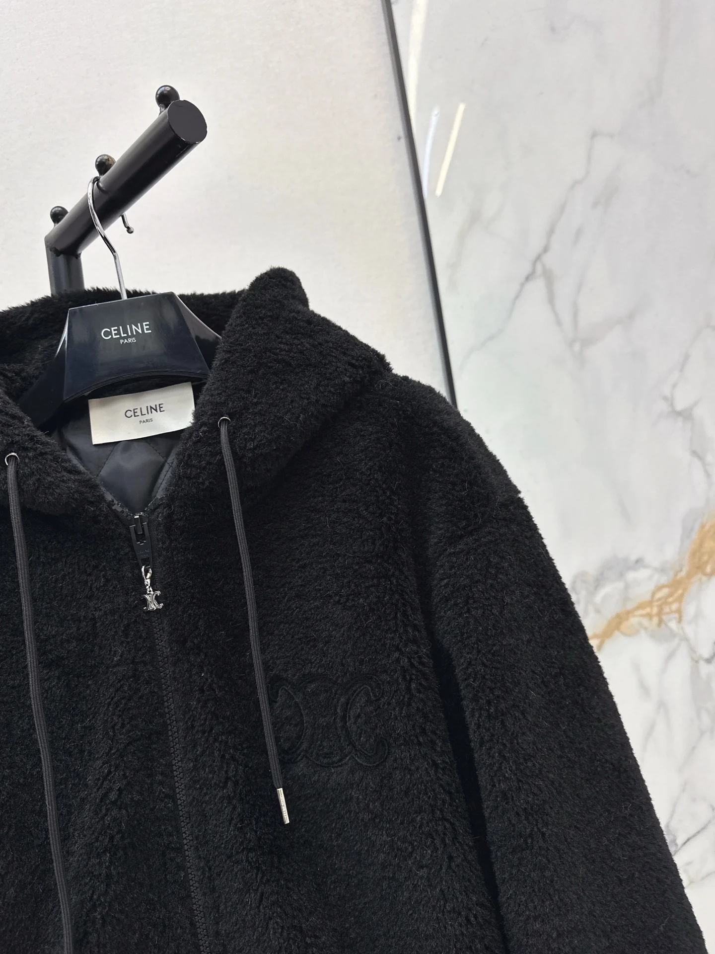 Celi 25fw hooded fleece jacket