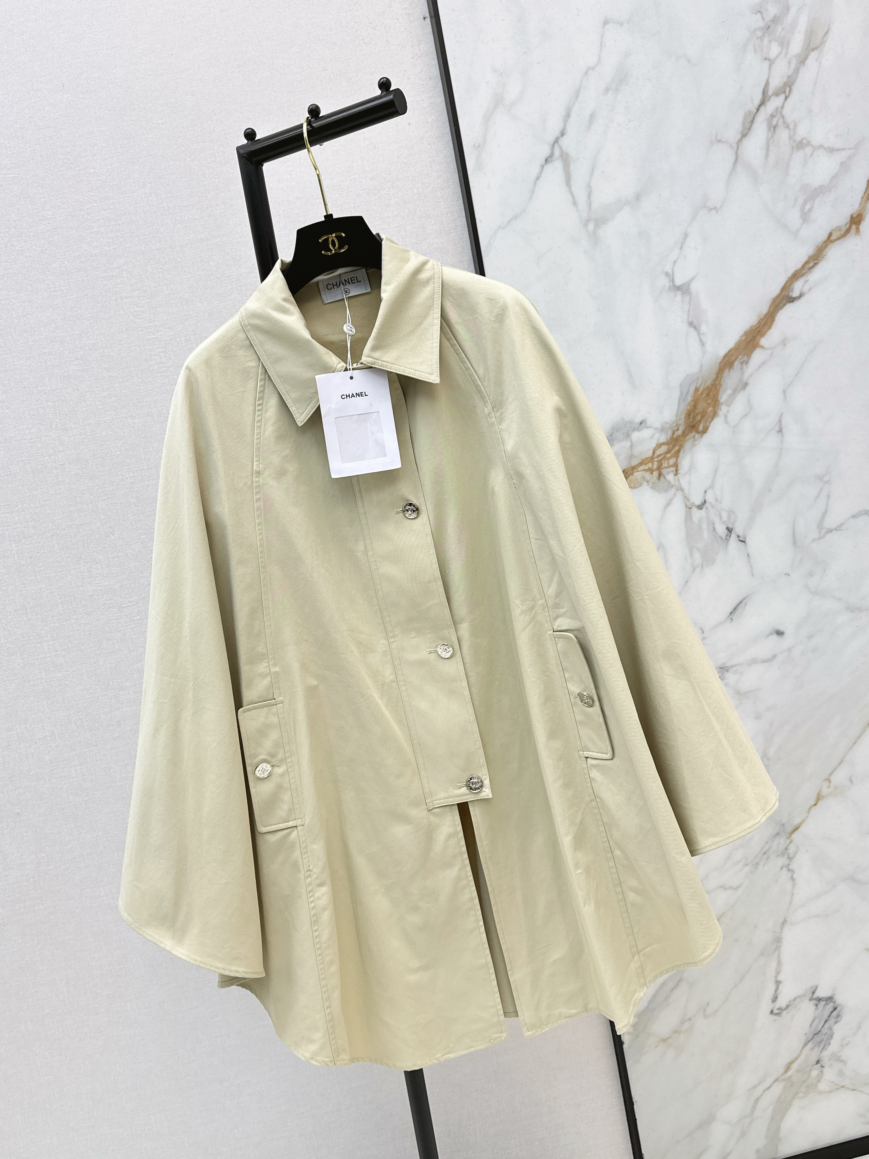 Chan 26ss cape trench coats