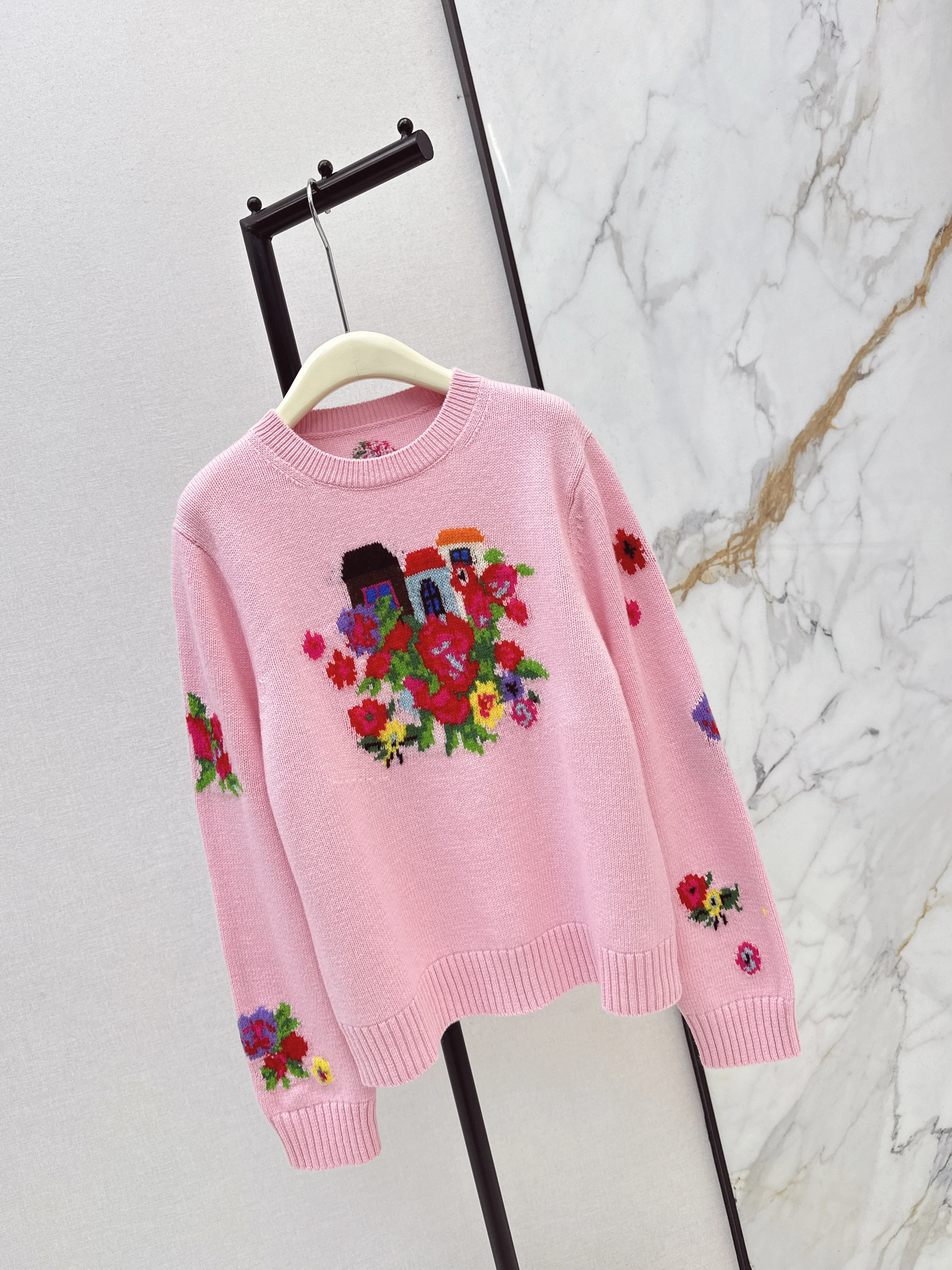 Erdo 26ss intarsia cashmere