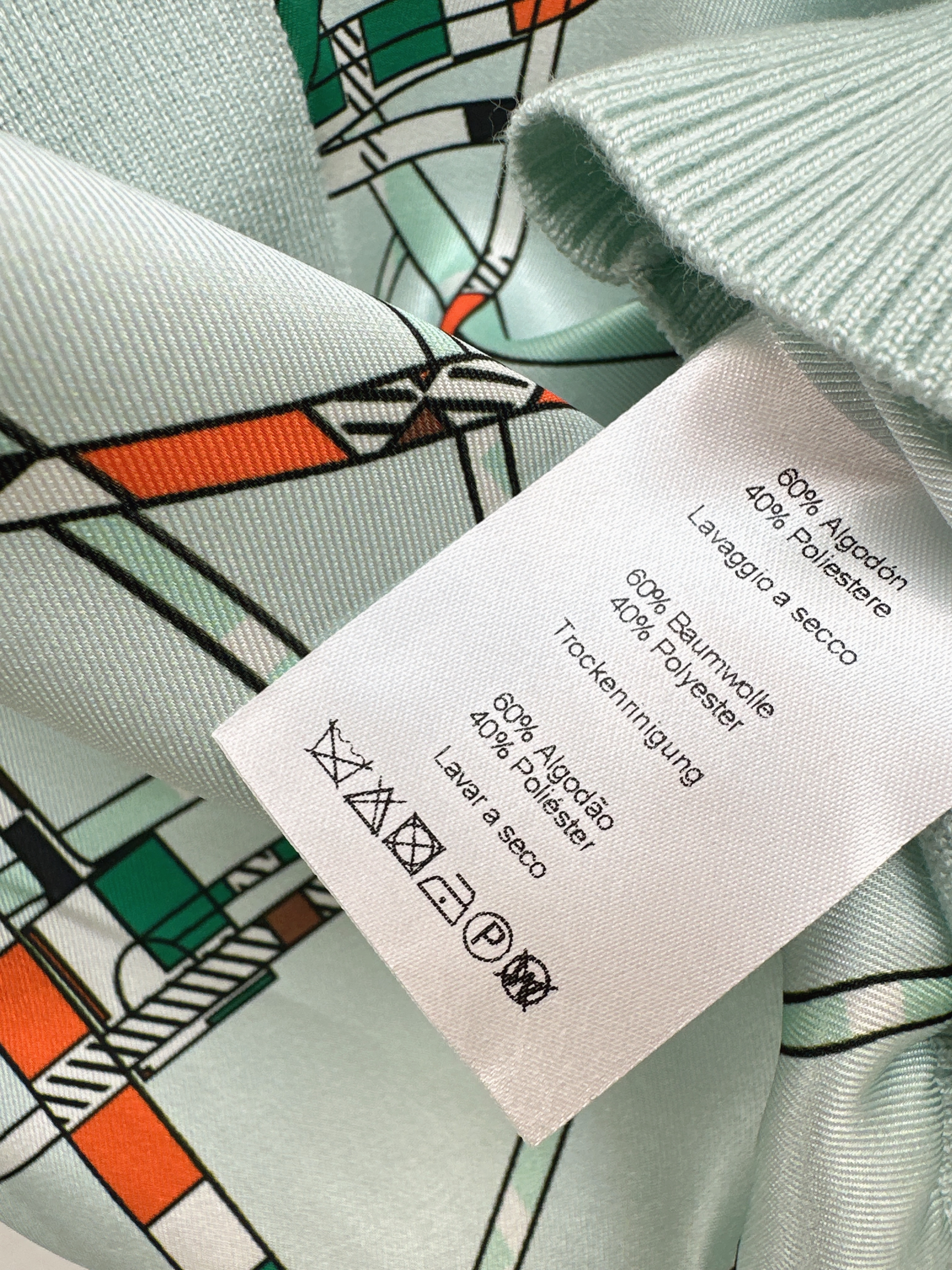 Herm 26ss print knit cardigan