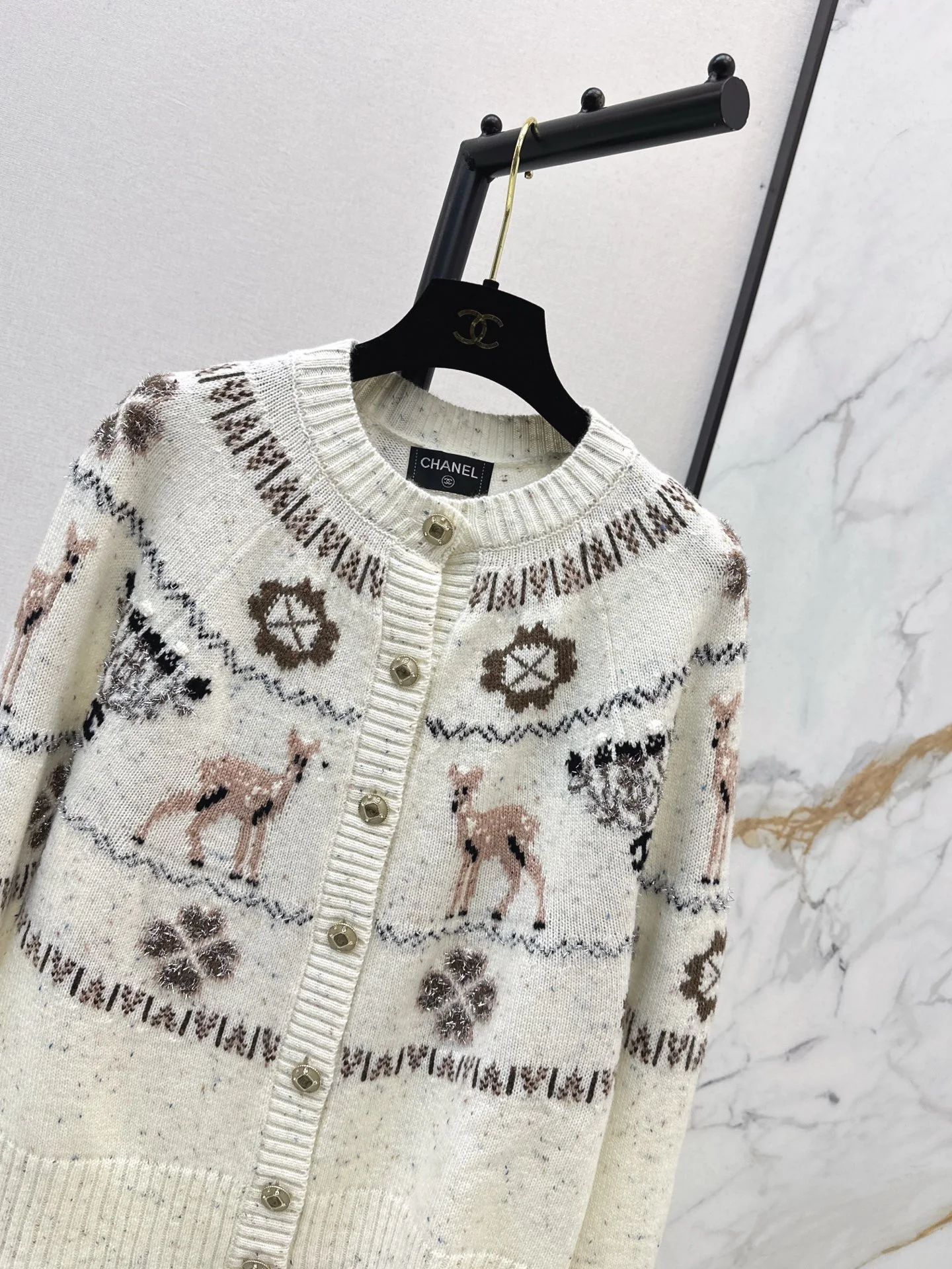 Chan 25fw christmas cardigan