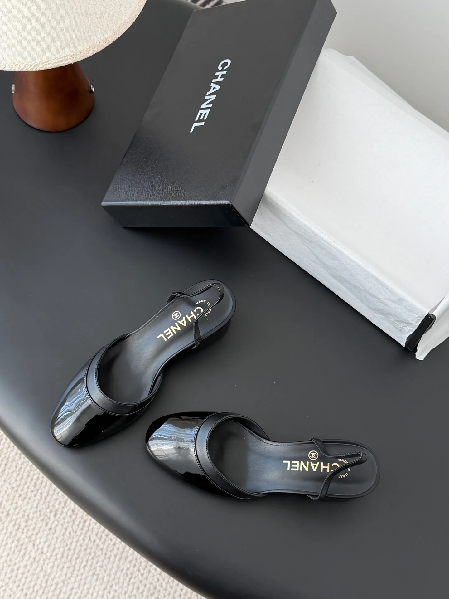 Chan 26ss mary jane chunky flats